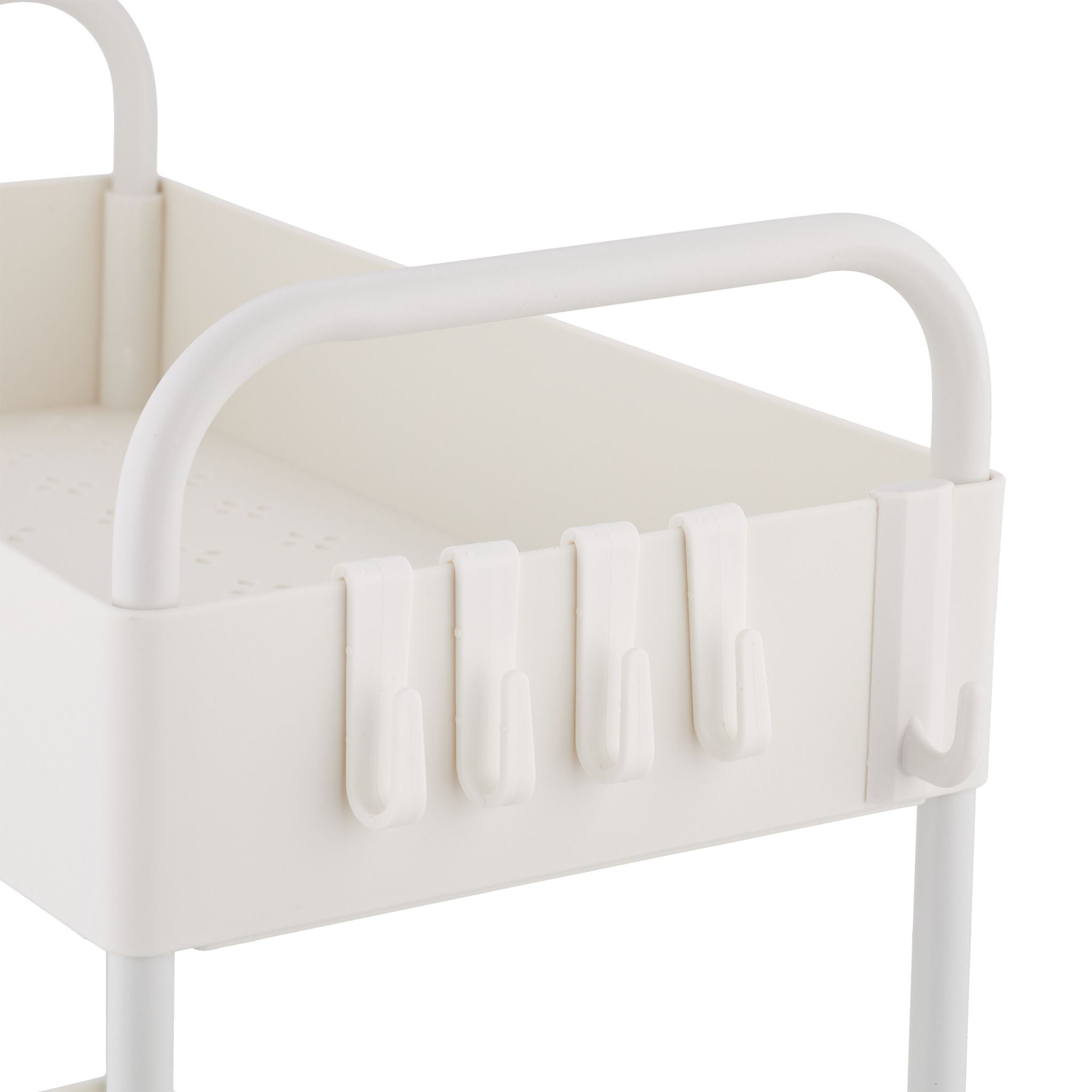 Unter Waschbecken Regal mit 2 Ablagen Weiss von Relaxdays