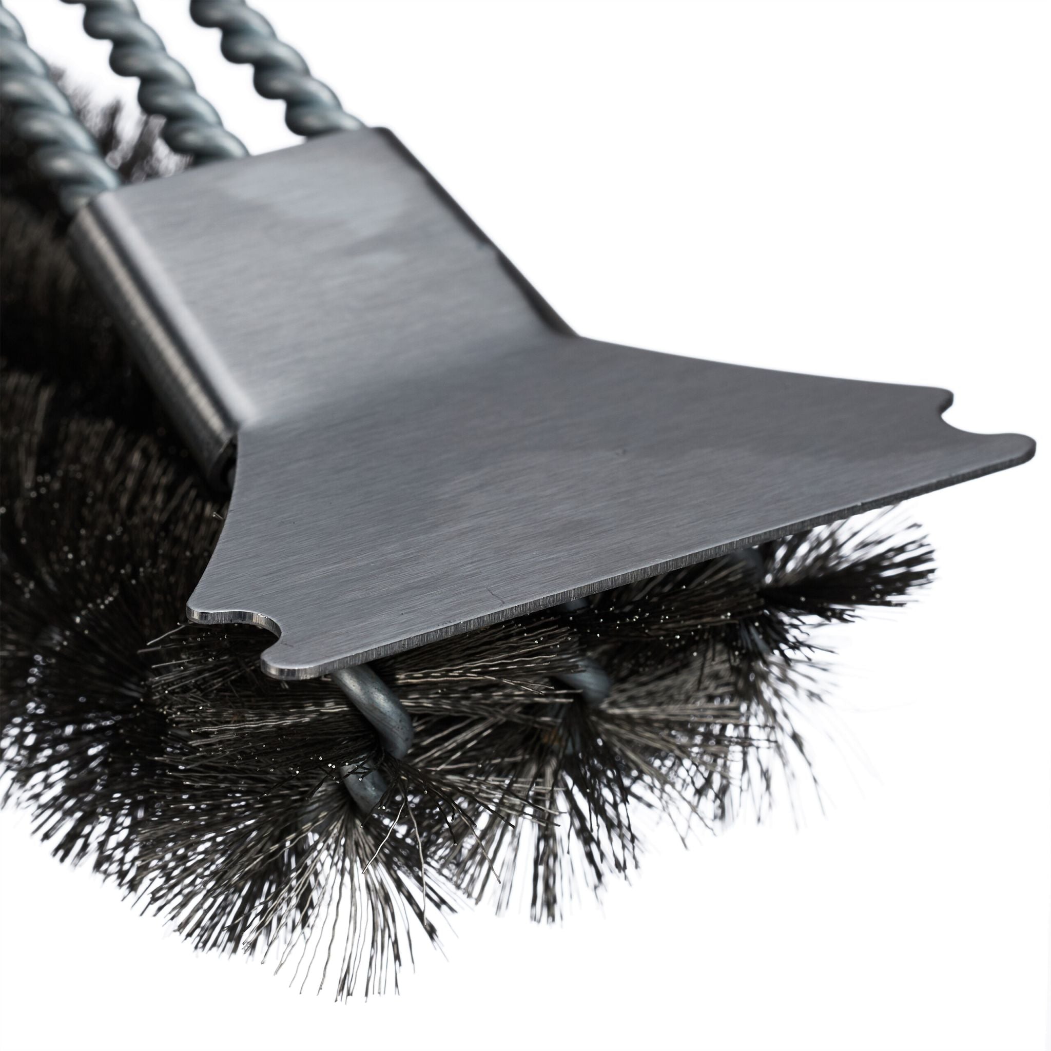 Grillbürste Edelstahl 2er-Set Schwarz-Silber von Relaxdays
