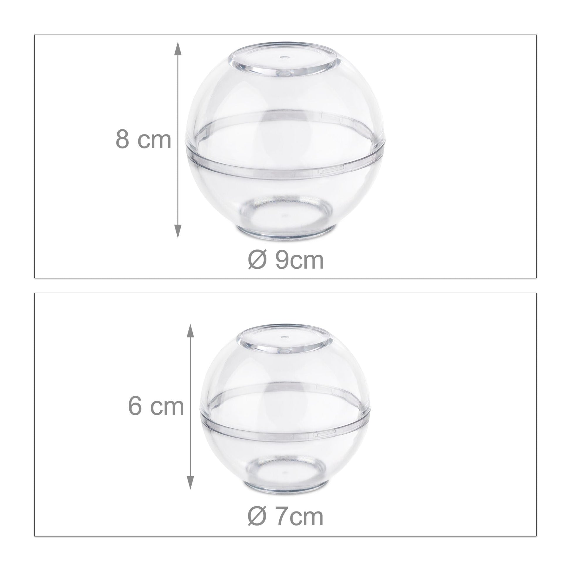 Frischhaltekugeln 6er-Set Transparent von Relaxdays