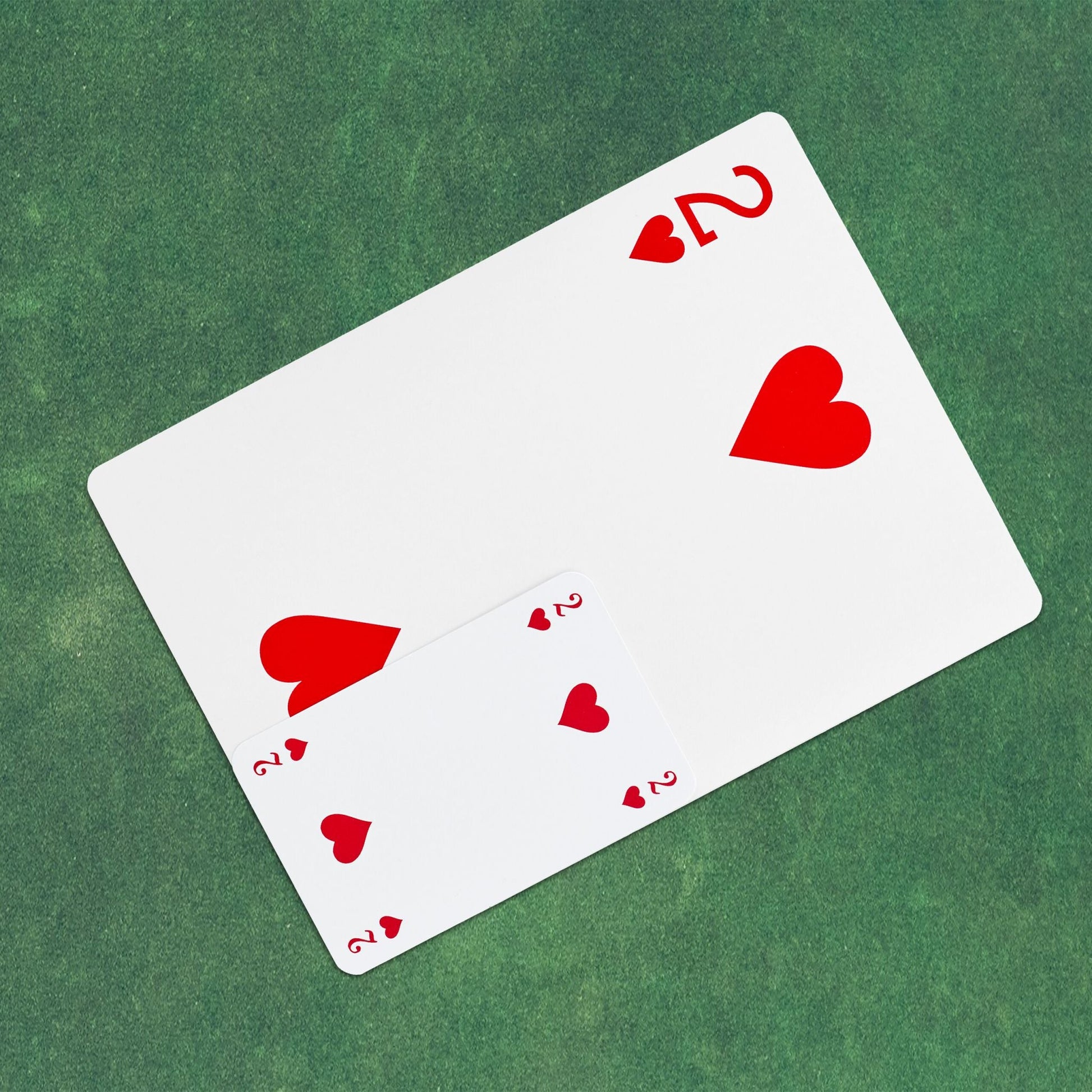 Jumbo Spielkarten 2 Decks Weiss-Rot-Schwarz von Relaxdays