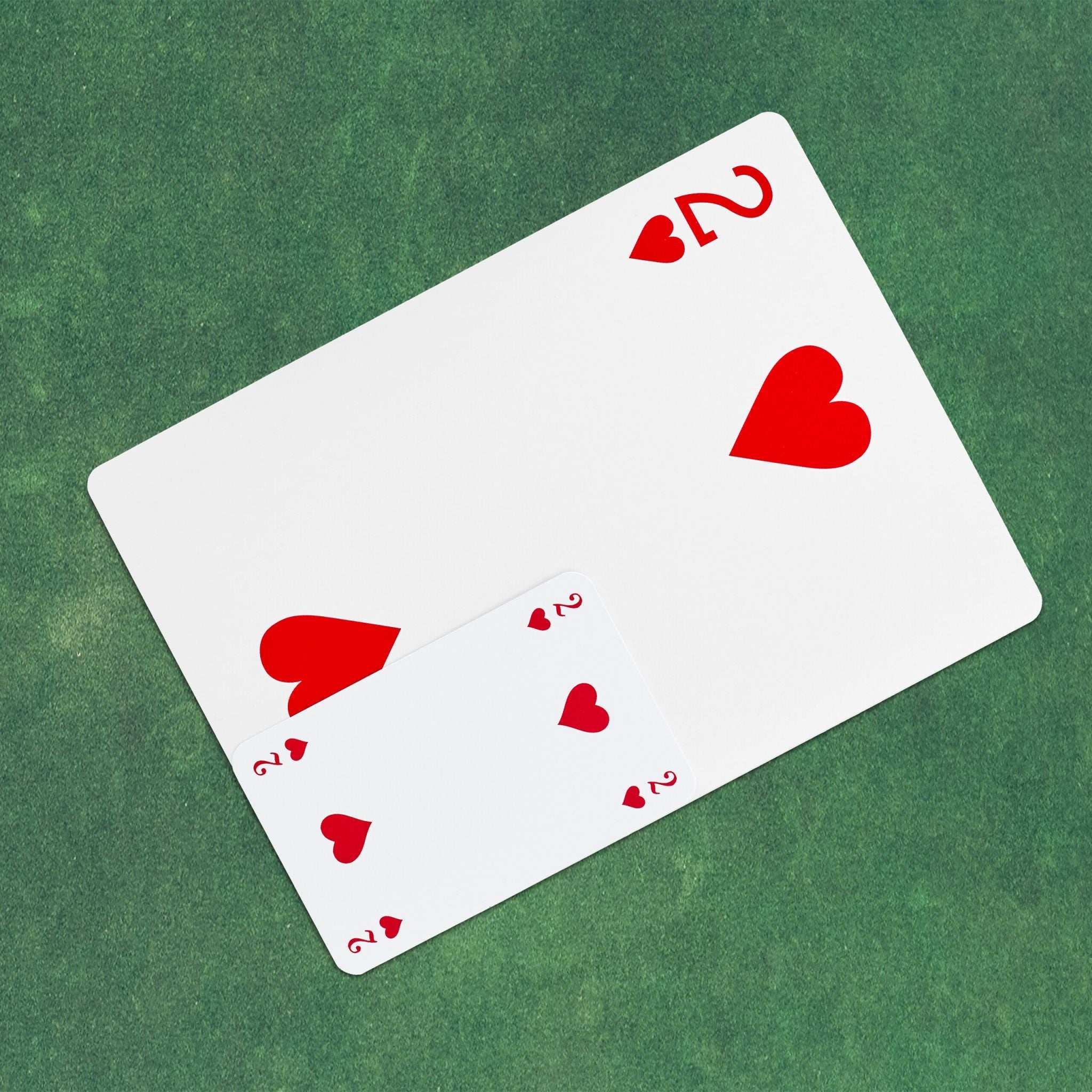 Jumbo Spielkarten 2 Decks Weiss-Rot-Schwarz von Relaxdays