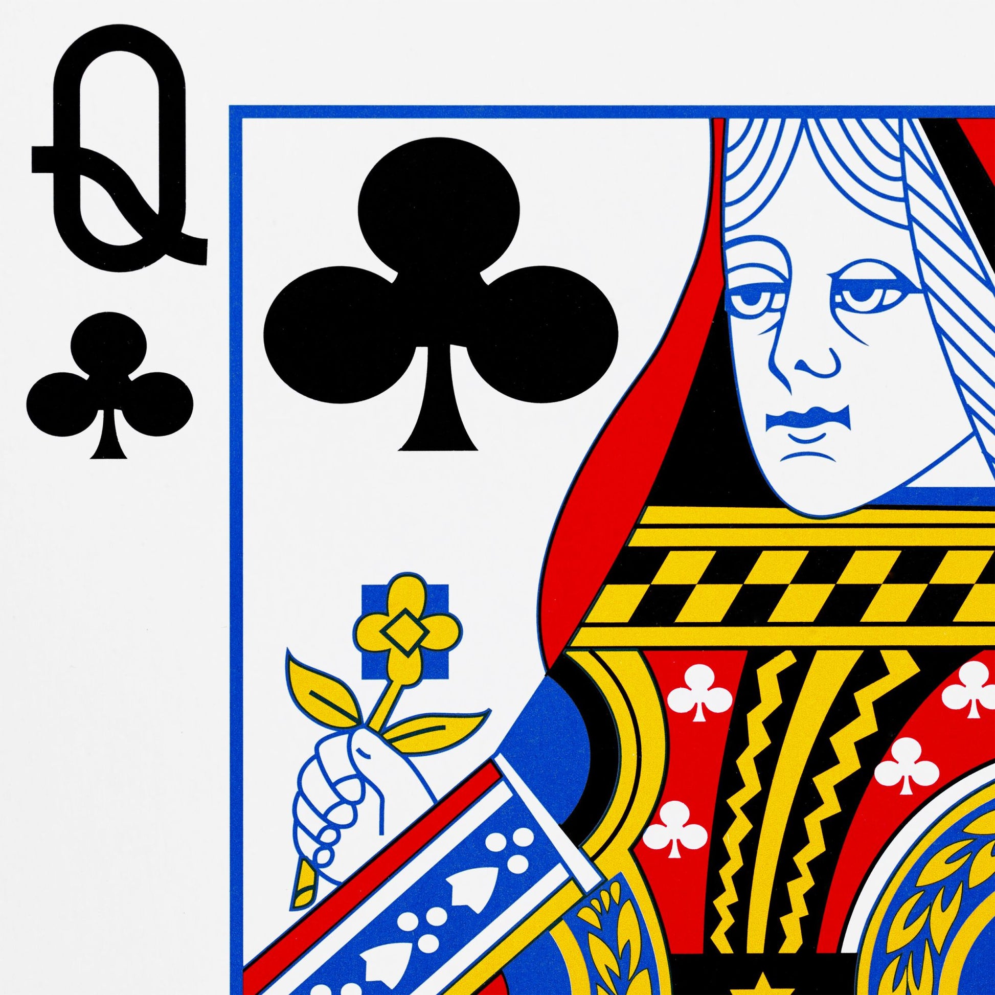 Jumbo Spielkarten 2 Decks Weiss-Rot-Schwarz von Relaxdays
