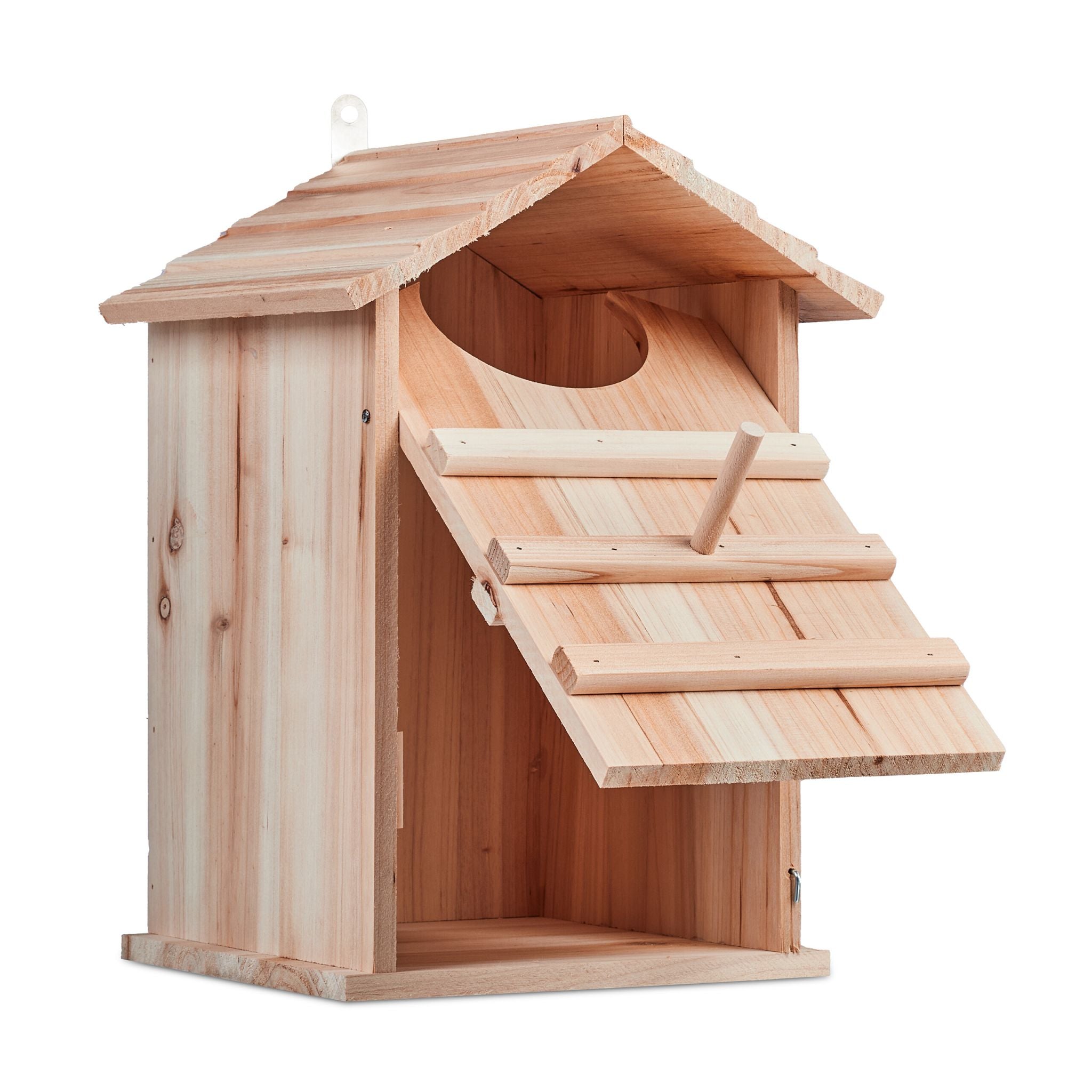 Eulen Nistkasten Holz Hellbraun von Relaxdays