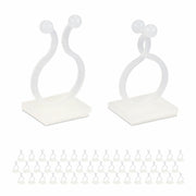 Pflanzenclips selbstklebend 240er-Set Weiss von Relaxdays