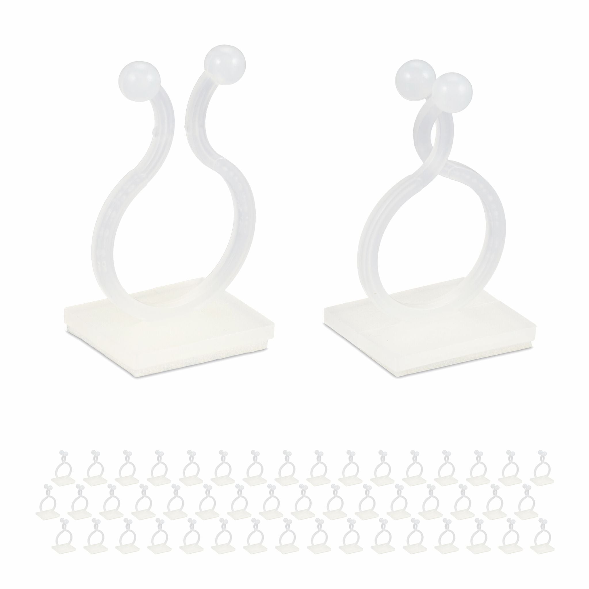Pflanzenclips selbstklebend 240er-Set Weiss von Relaxdays