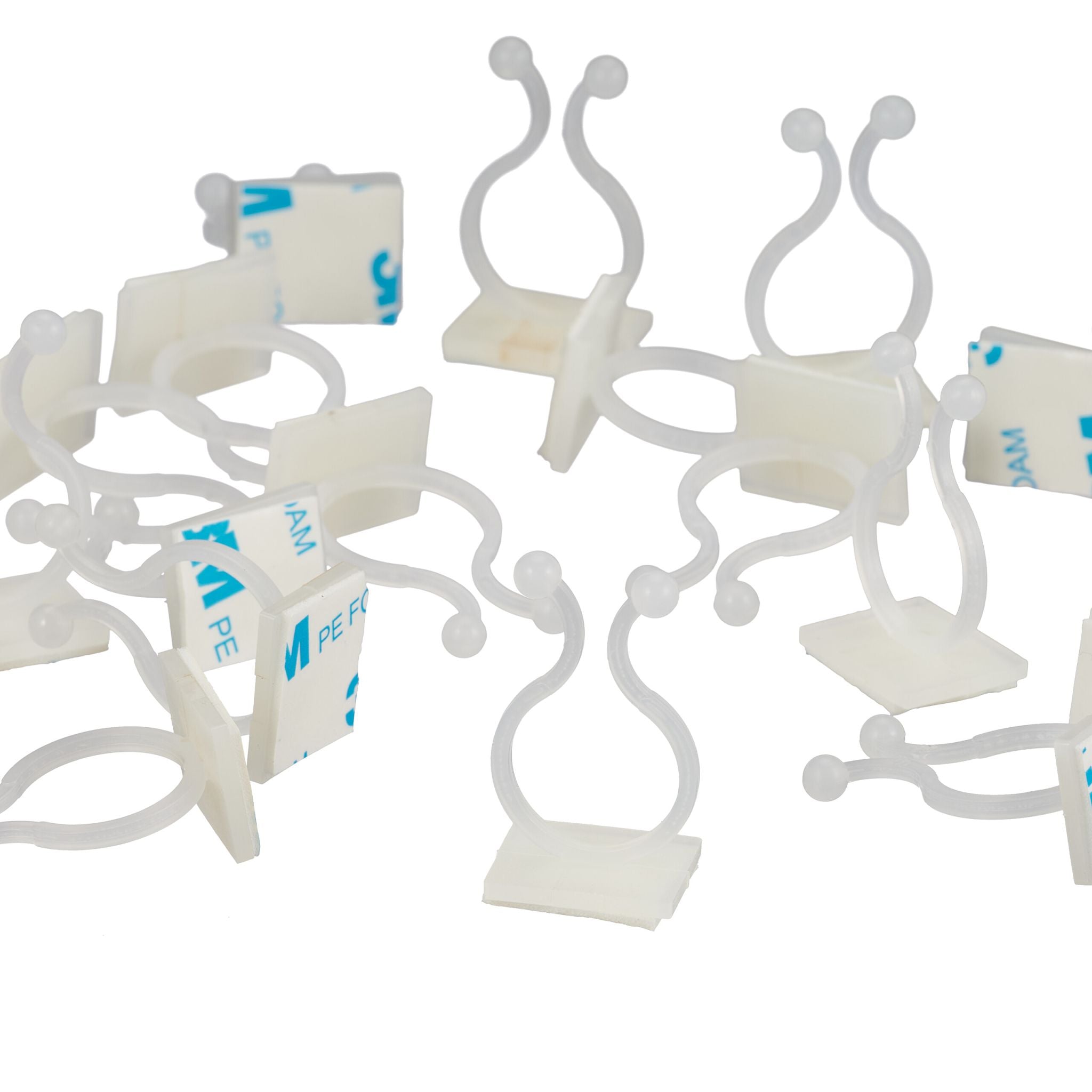 Pflanzenclips selbstklebend 240er-Set Weiss von Relaxdays