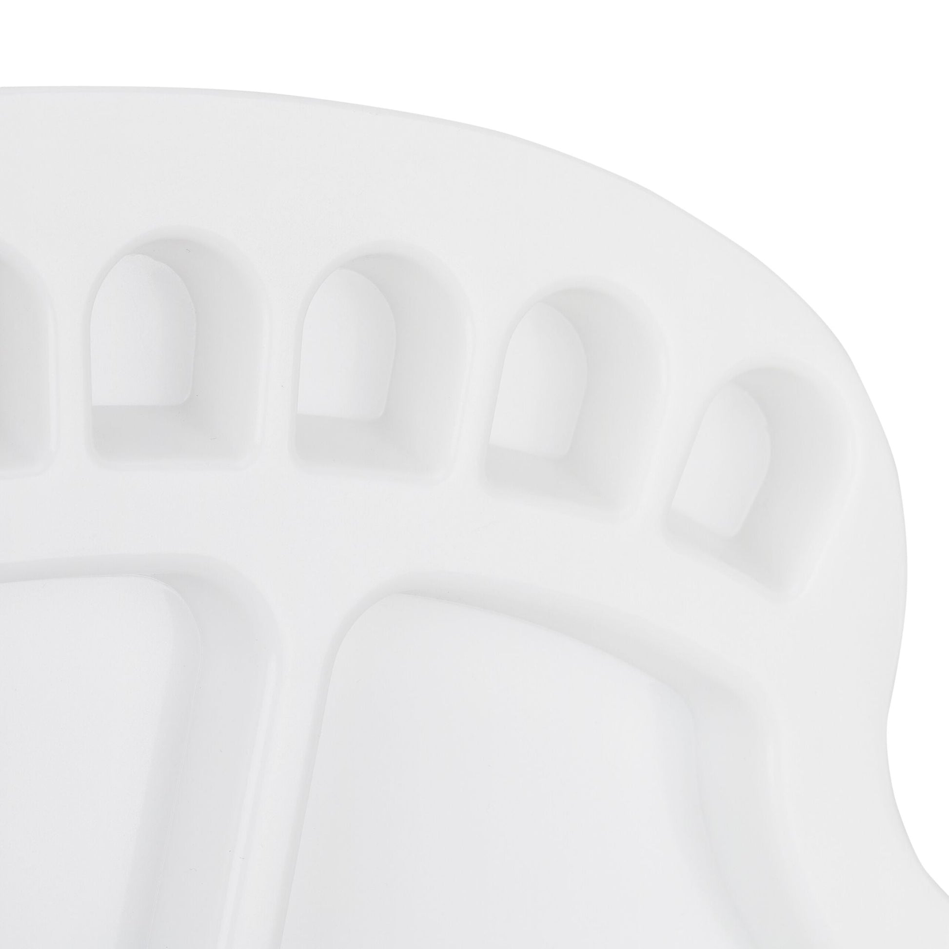 Mischpalette Kunststoff 5er-Set Weiss von Relaxdays