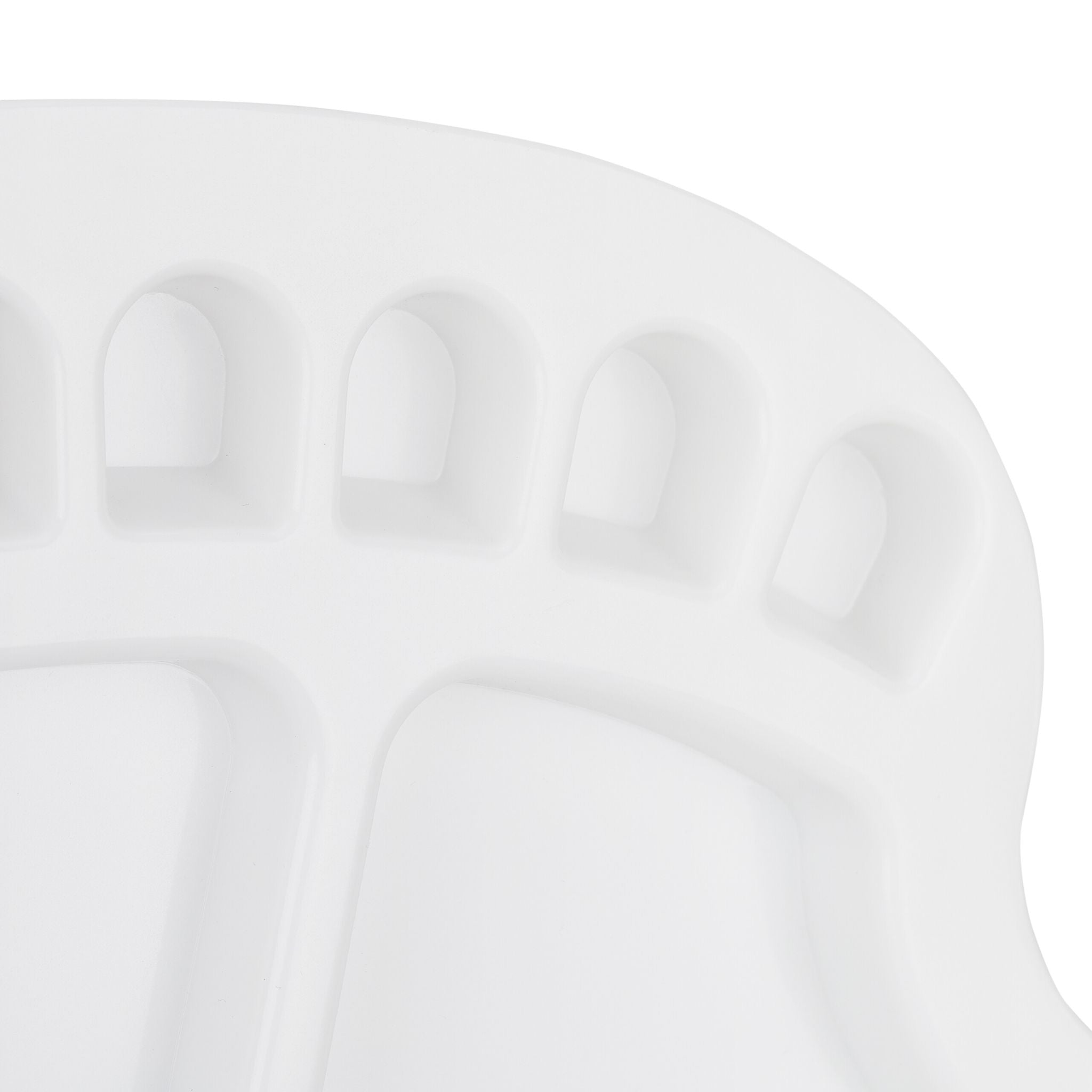 Mischpalette Kunststoff 5er-Set Weiss von Relaxdays