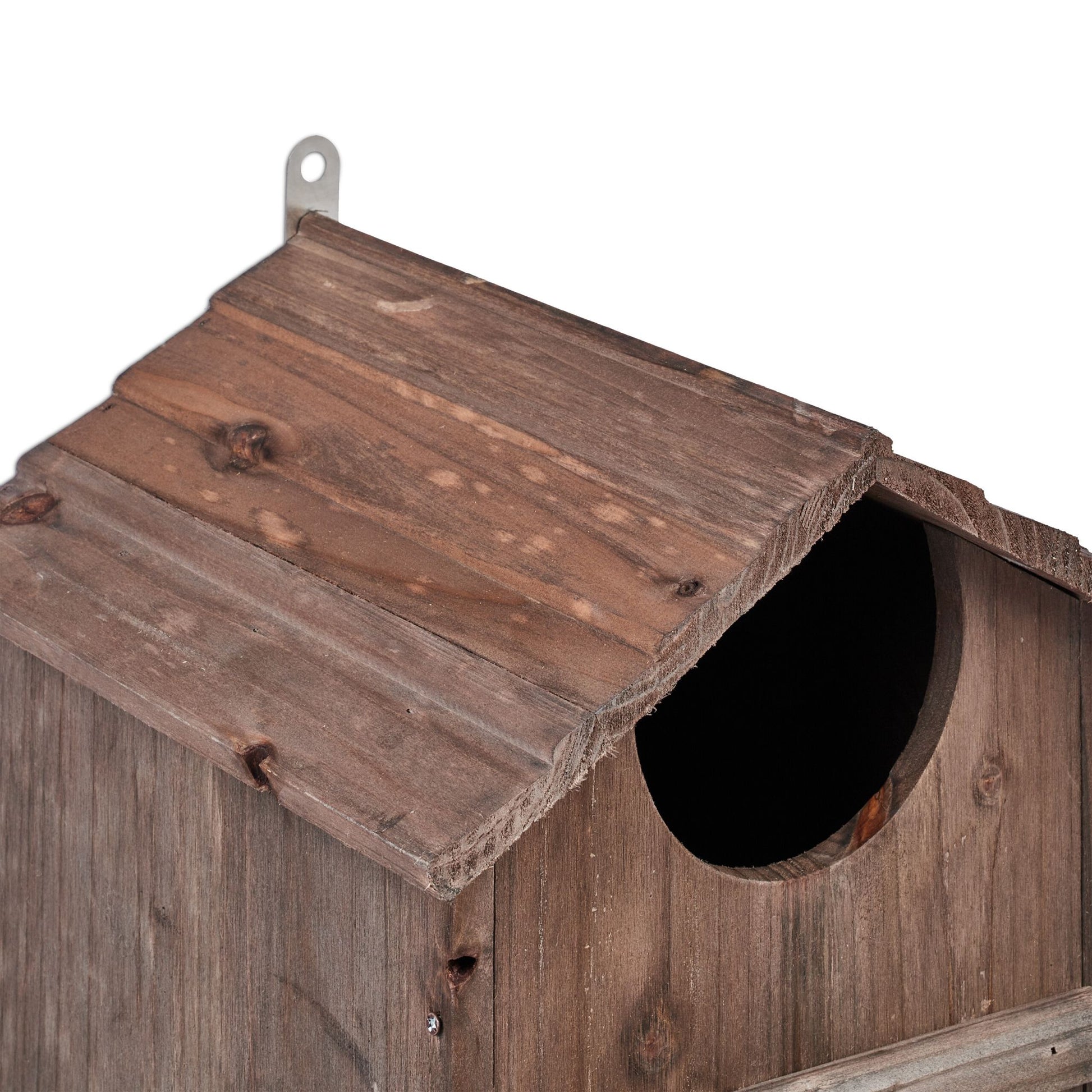 Eulen Nistkasten Holz Braun von Relaxdays