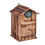 Eulen Nistkasten Holz Hellbraun von Relaxdays