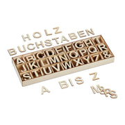 Holzbuchstaben 324er-Set Beige von Relaxdays