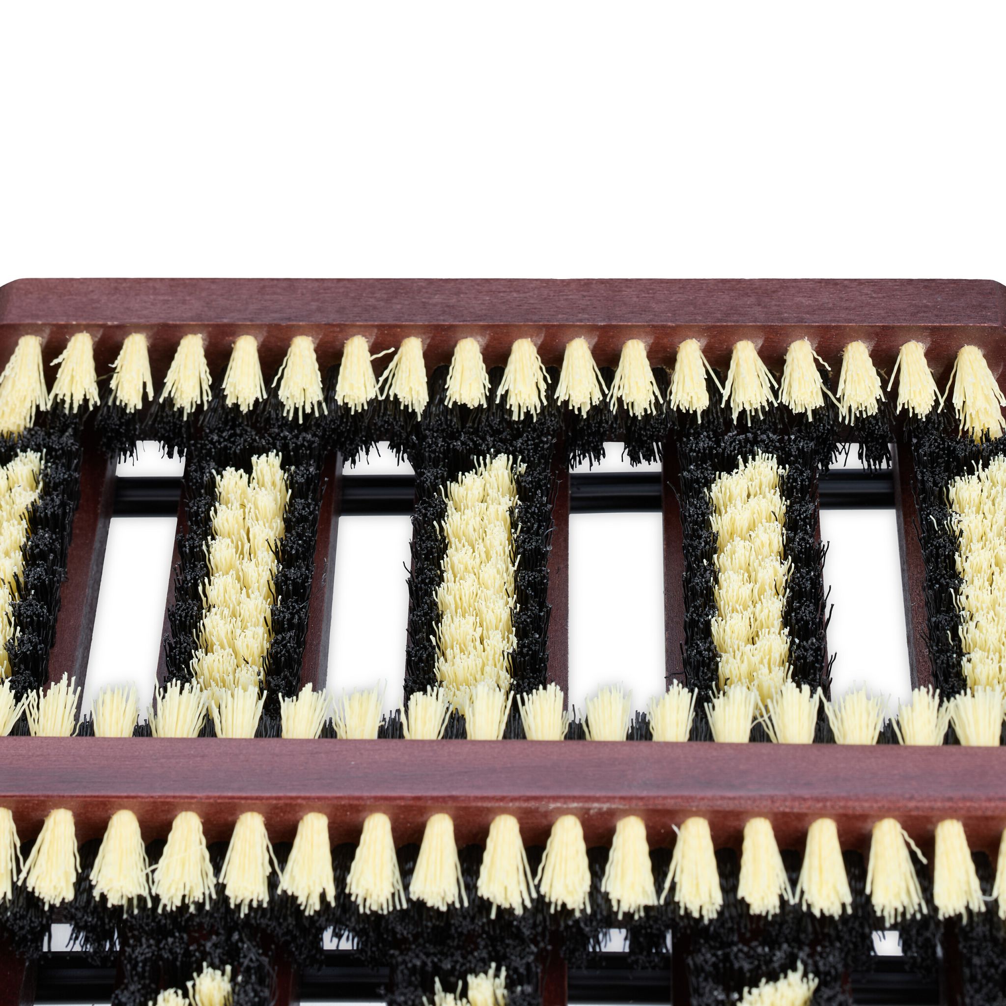 Schuhabstreifer mit Bürsten Beige-Dunkelbraun-Schwarz von Relaxdays