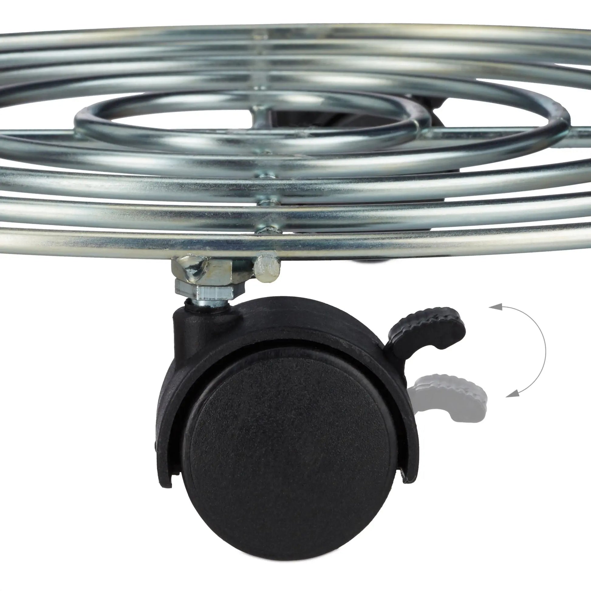 Pflanzenroller 2er-Set Schwarz-Silber von Relaxdays