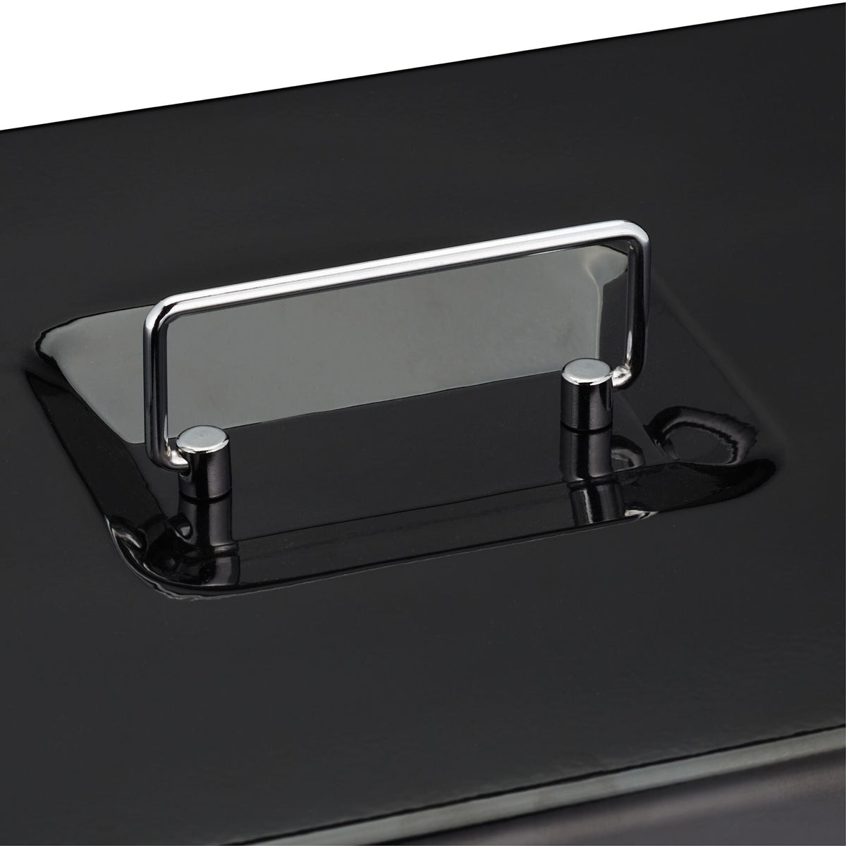 Abschliessbare Geldkassette Schwarz-Silber von Relaxdays