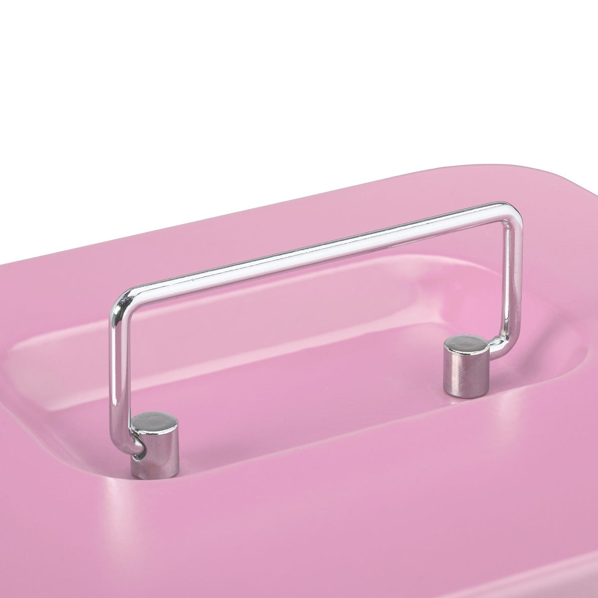 Abschliessbare Geldkassette Rosa-Silber von Relaxdays