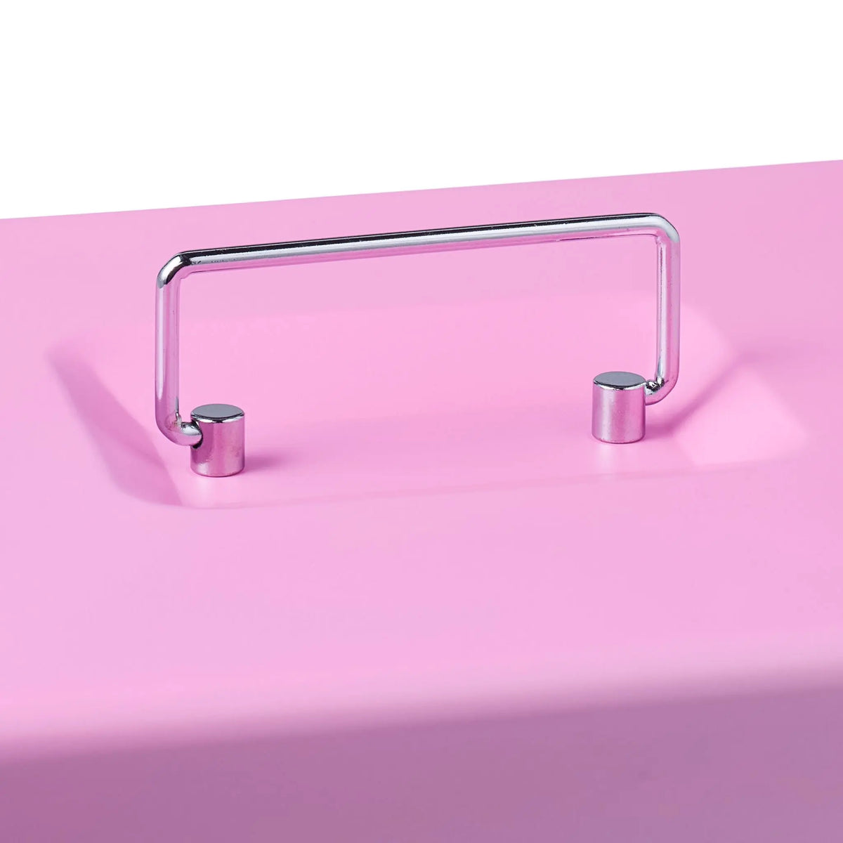 Geldkassette mit Zahlenkombination Rosa-Schwarz-Silber von Relaxdays