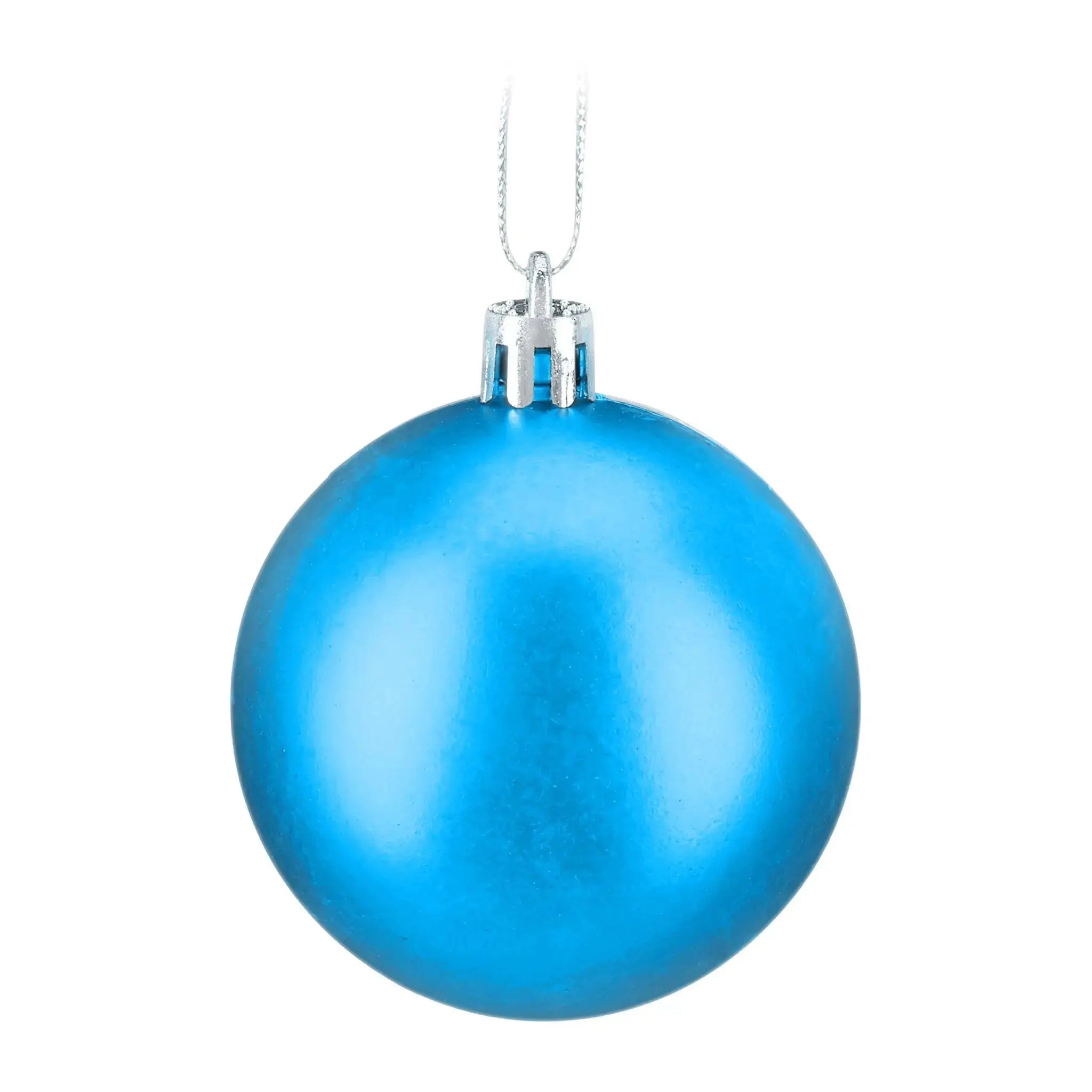 Weihnachtskugeln im 150er-Set Türkis-Silber von Relaxdays
