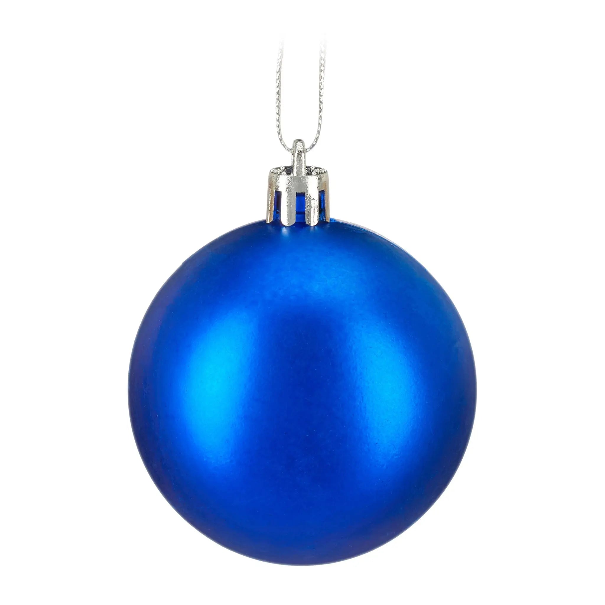 Weihnachtskugeln im 150er-Set Blau-Silber von Relaxdays