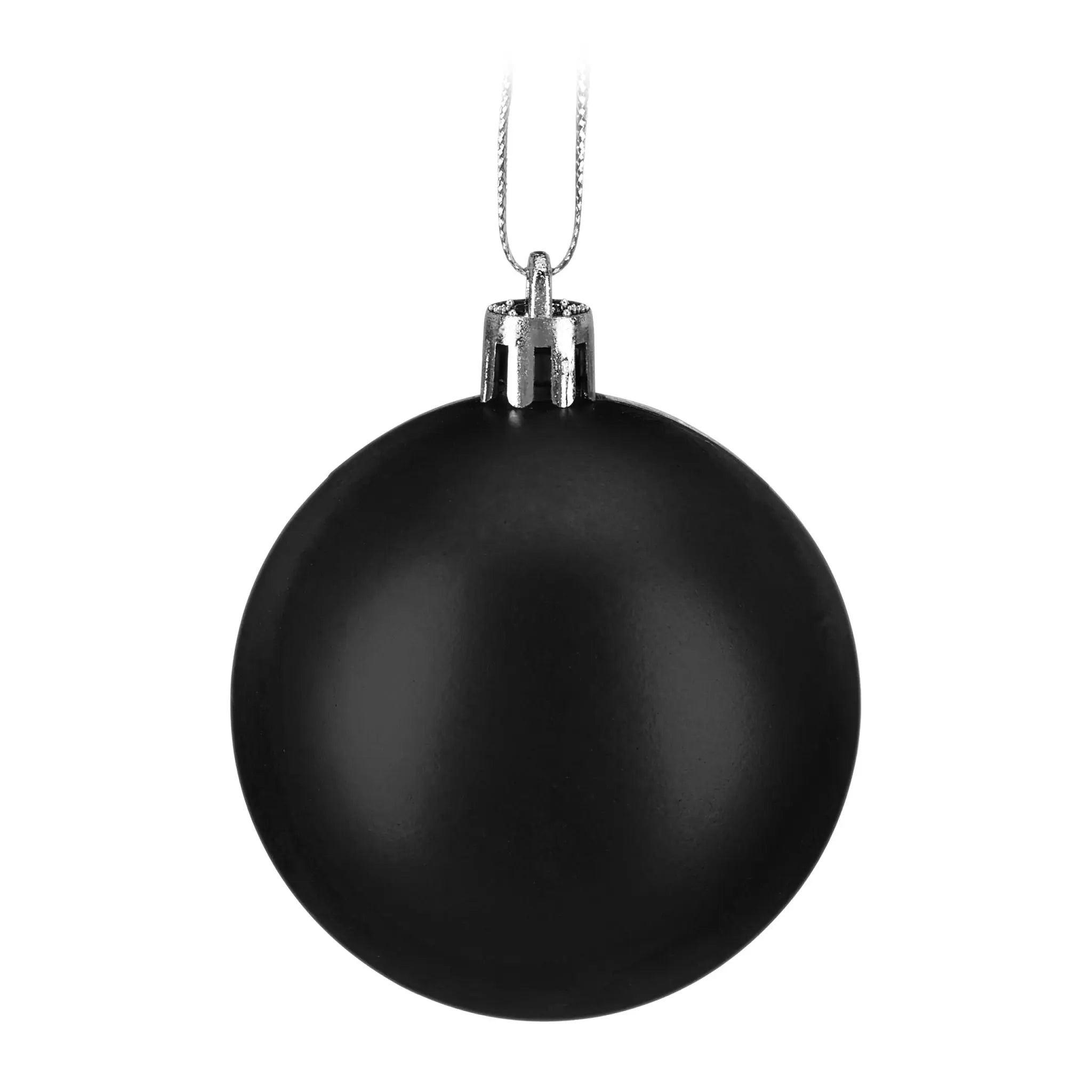 Weihnachtskugeln im 150er-Set Schwarz-Silber von Relaxdays