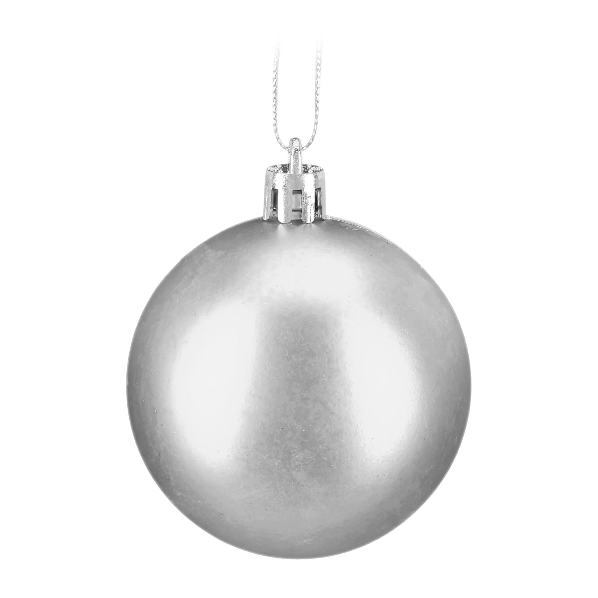 Weihnachtskugeln im 150er-Set Silber von Relaxdays