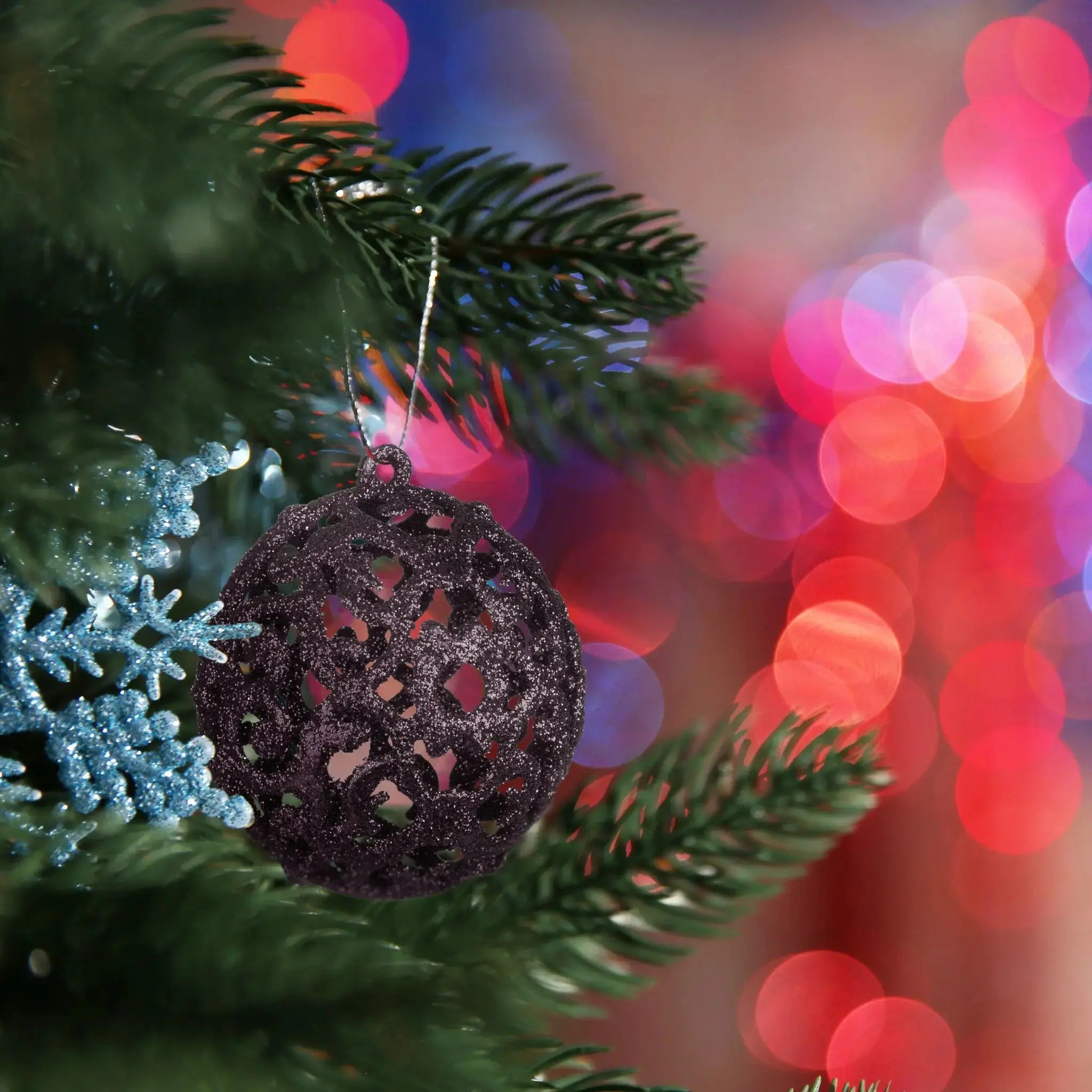 Weihnachtskugeln im 150er-Set Braun-Silber von Relaxdays