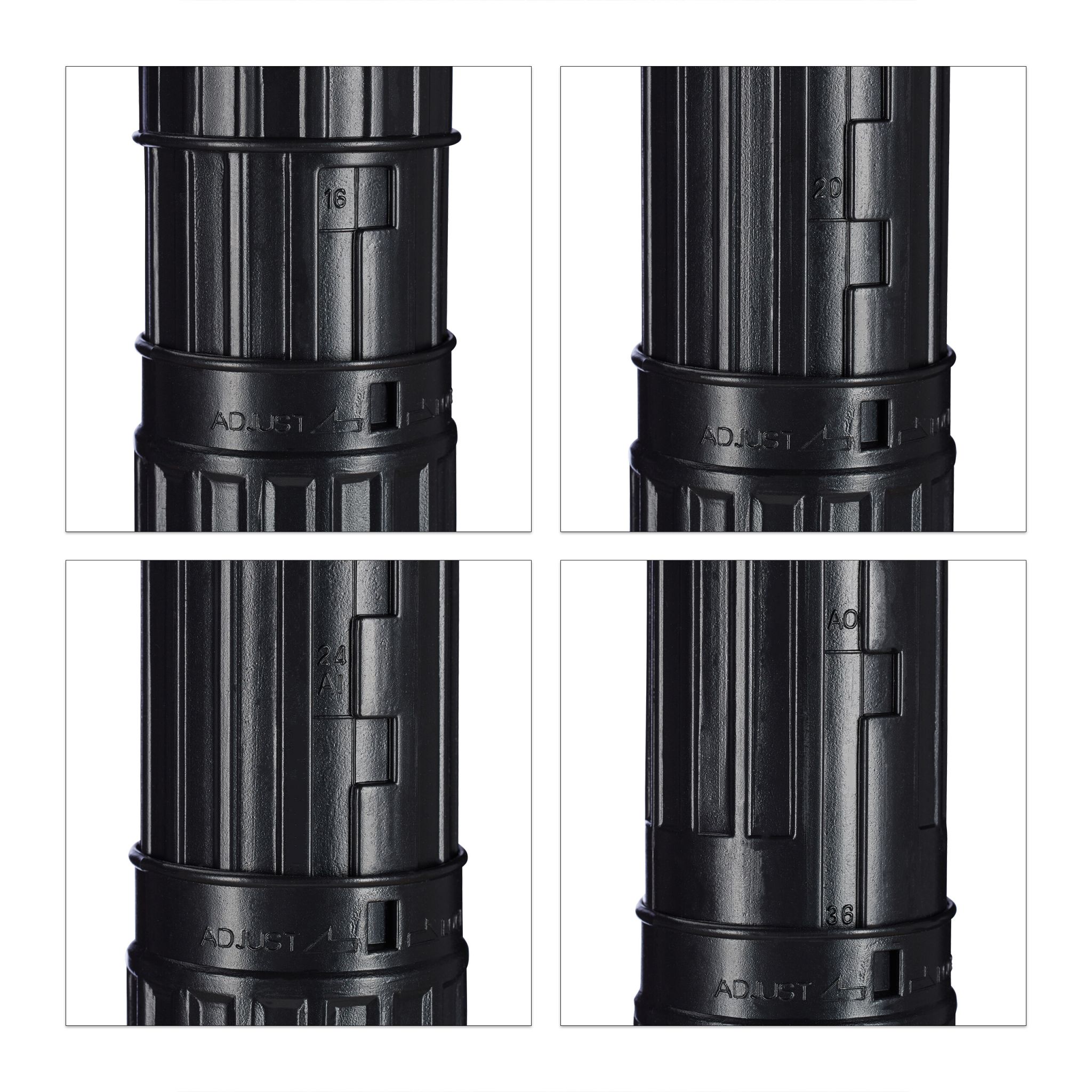 Posterrolle ziehbar 2er-Set Grün-Schwarz von Relaxdays