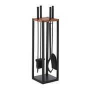 Kaminbesteck 5tlg. Braun-Schwarz von Relaxdays