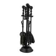 Kaminbesteck 5tlg. Schwarz von Relaxdays