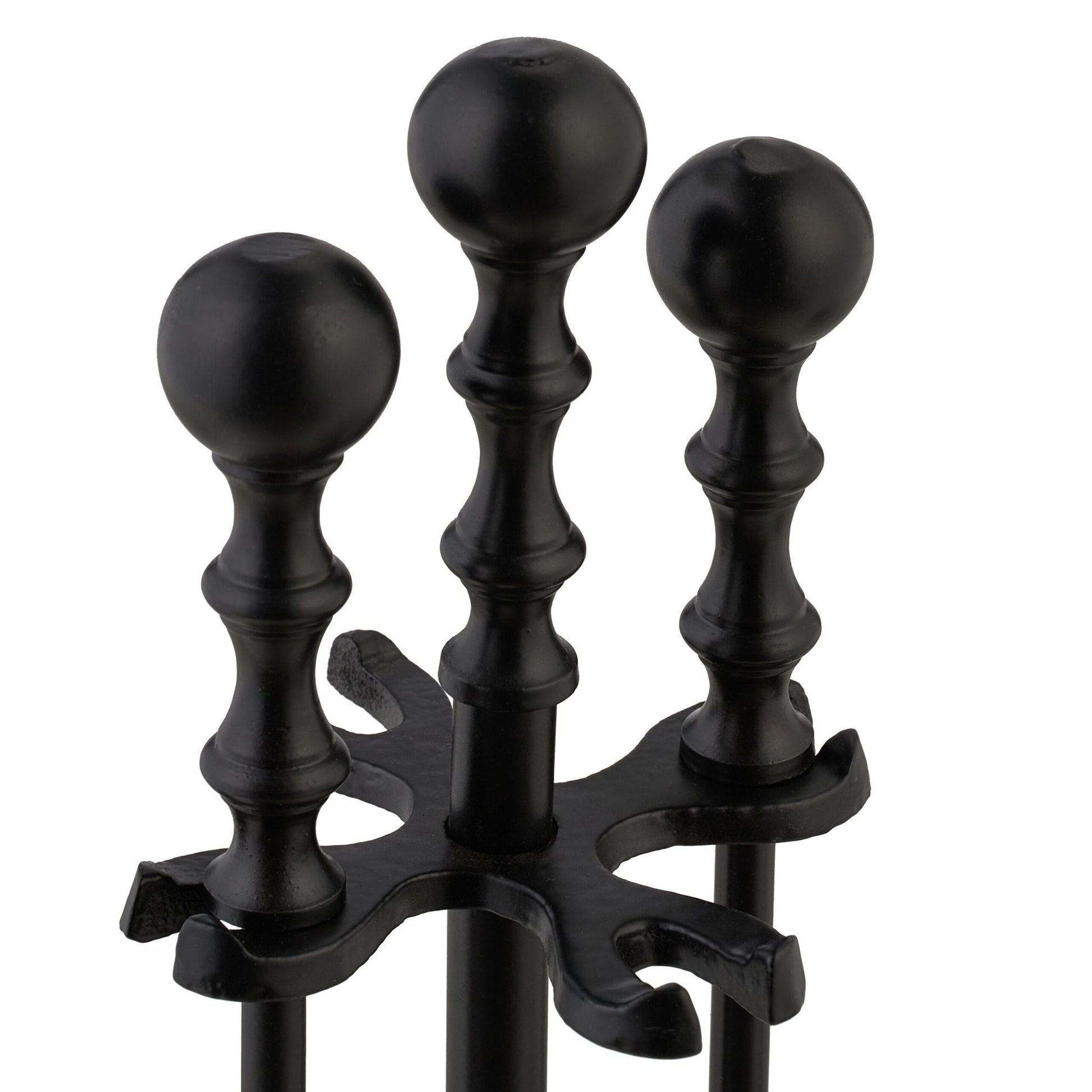 Kaminbesteck 5tlg. Schwarz von Relaxdays