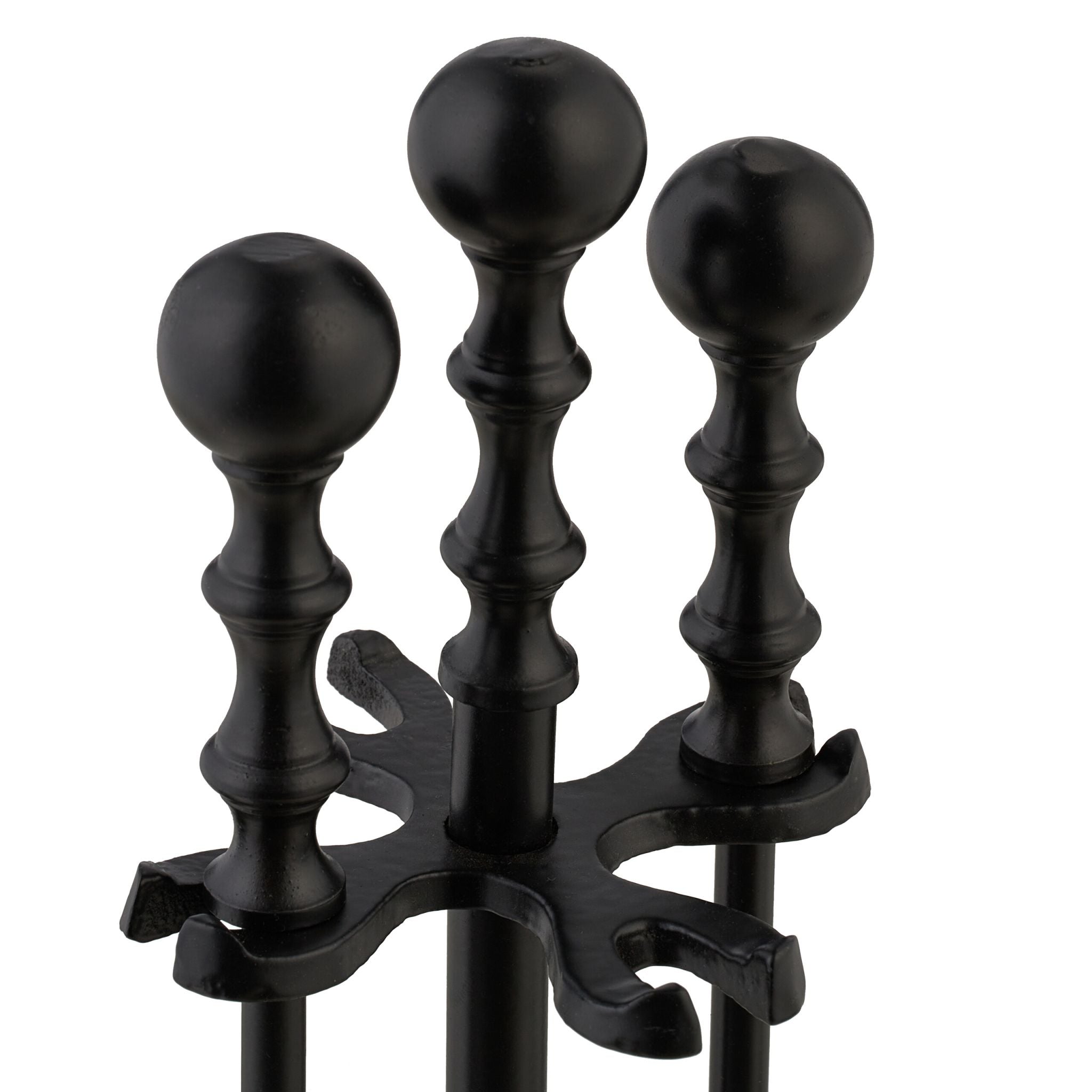 Kaminbesteck 5tlg. Schwarz von Relaxdays