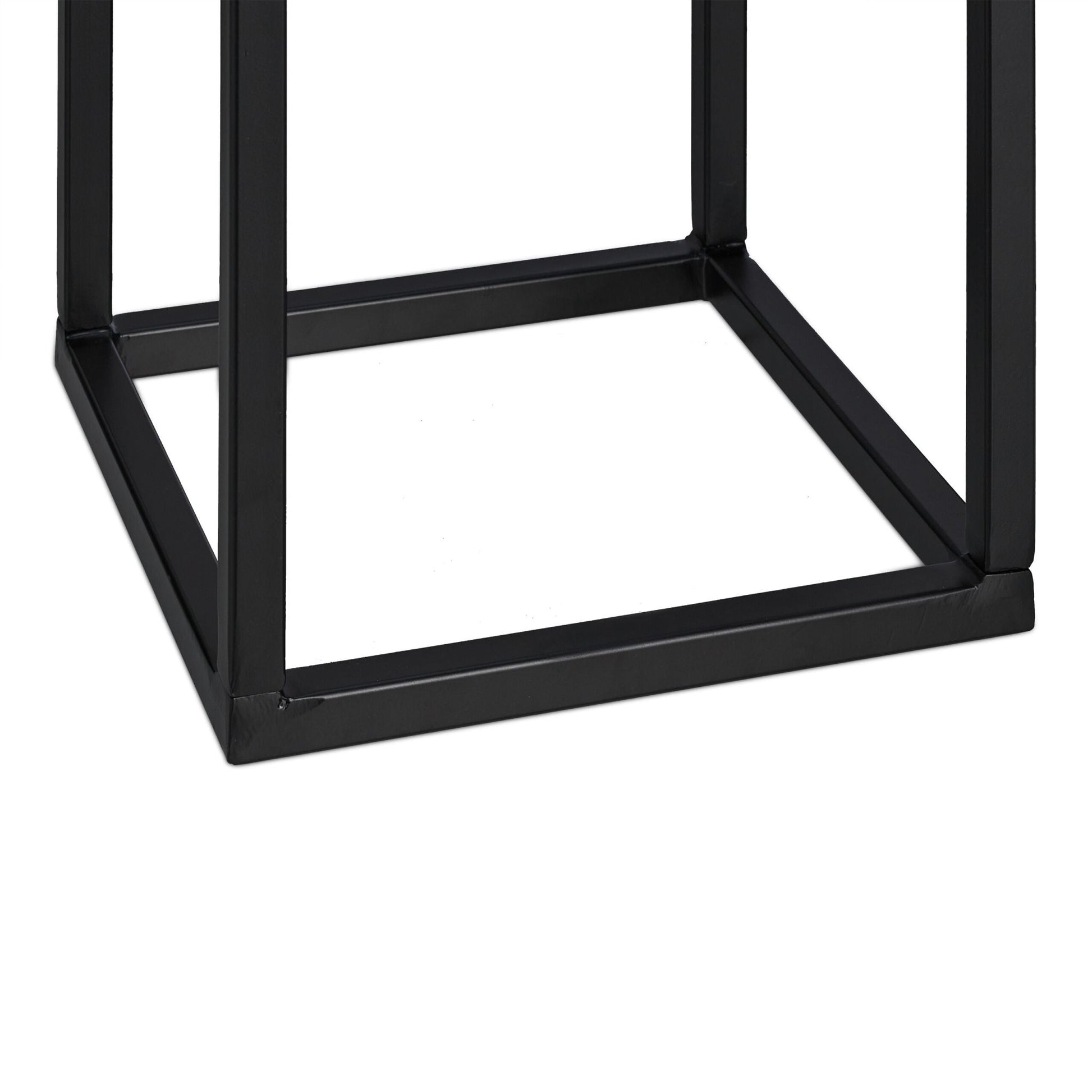 Kaminholzregal Metall Schwarz von Relaxdays