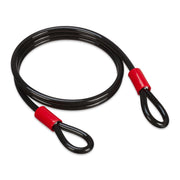 Schlaufenkabel 12 mm Rot-Schwarz von Relaxdays
