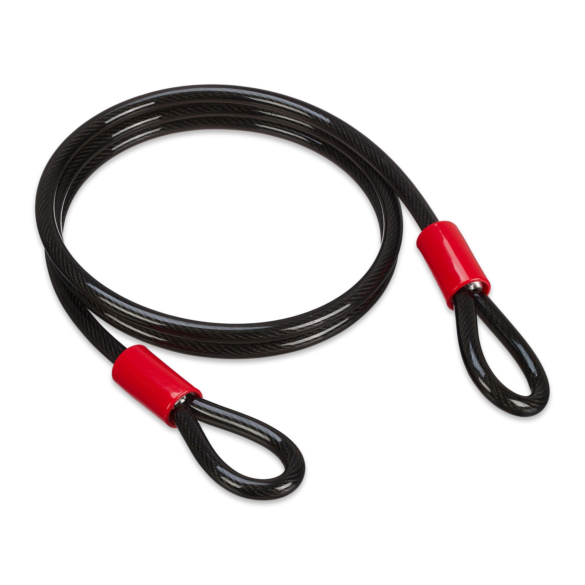 Schlaufenkabel 12 mm Rot-Schwarz von Relaxdays