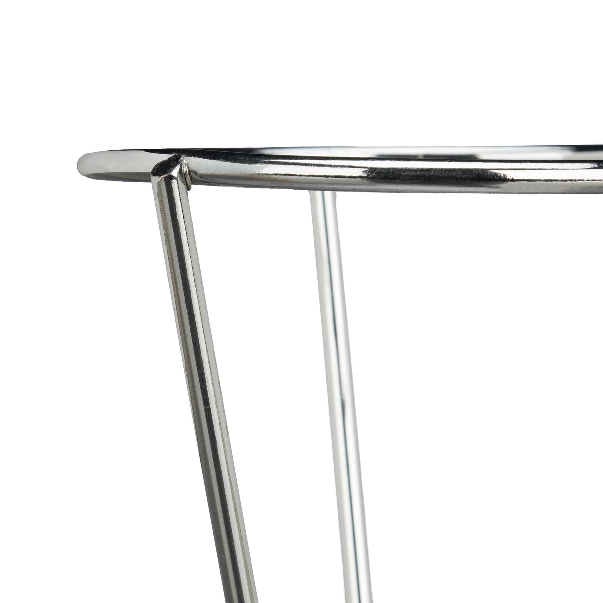 Pommeshalter 4er-Set Edelstahl Silber von Relaxdays