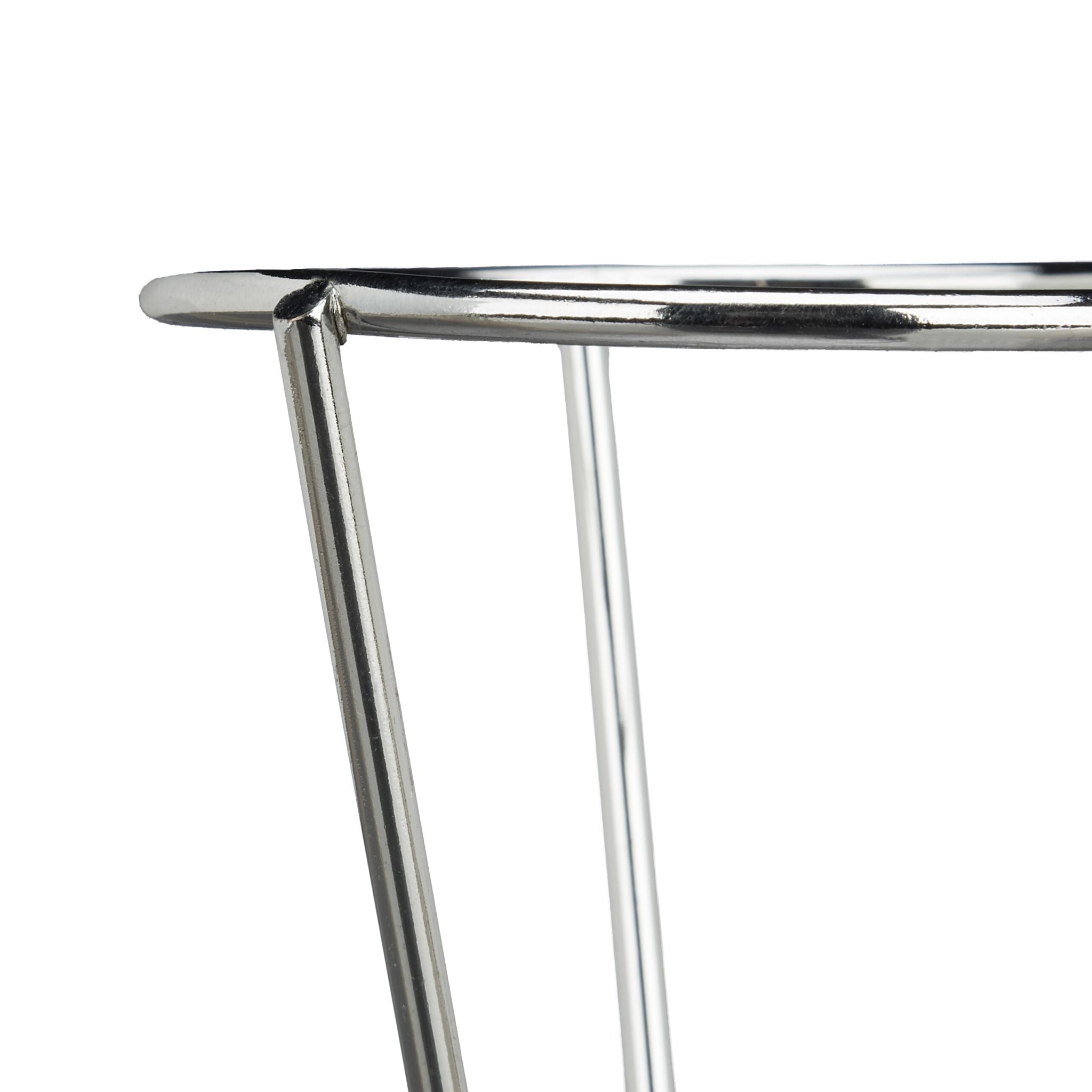 Pommeshalter 4er-Set Edelstahl Silber von Relaxdays