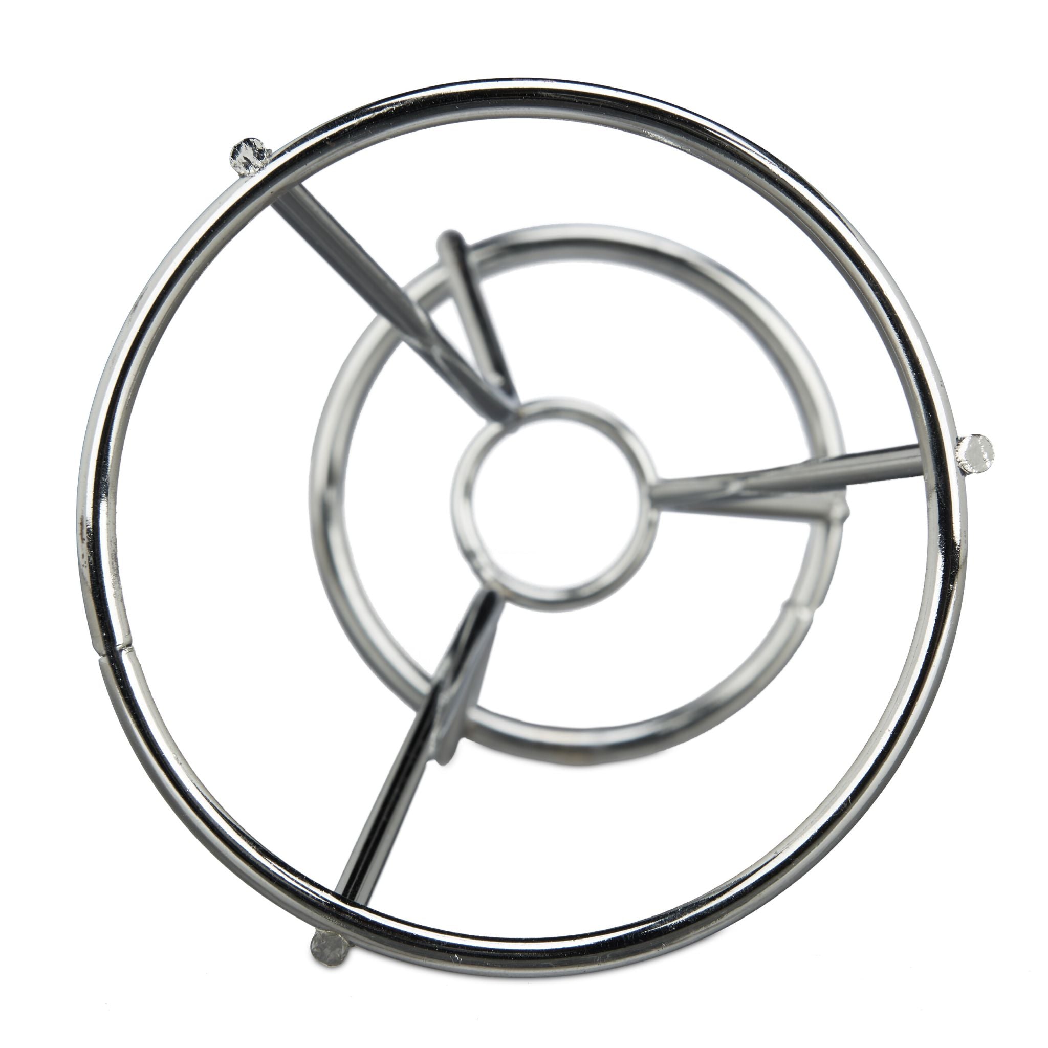 Pommeshalter 4er-Set Edelstahl Silber von Relaxdays