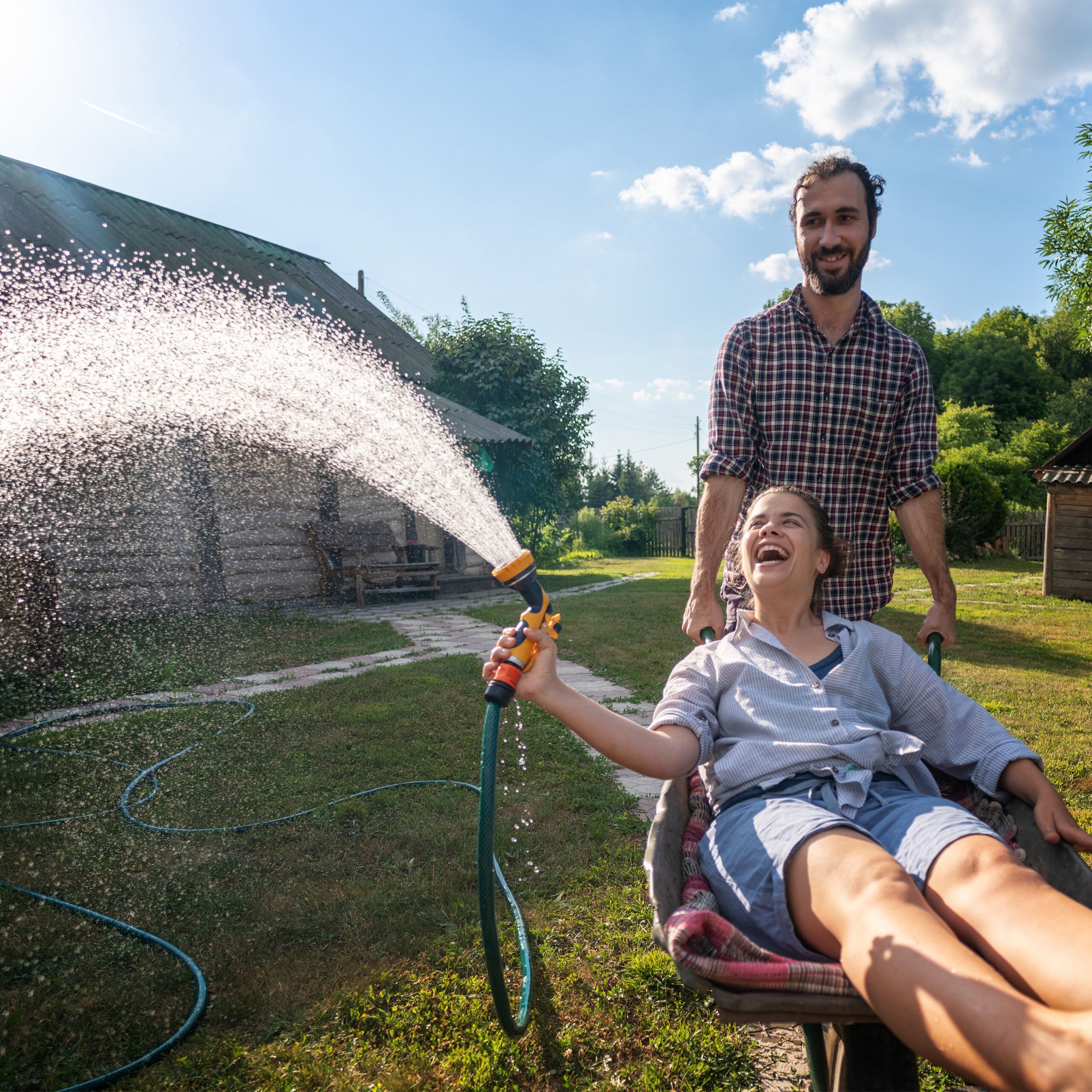 Gartenschlauch 70 m Dunkelgrün-Schwarz