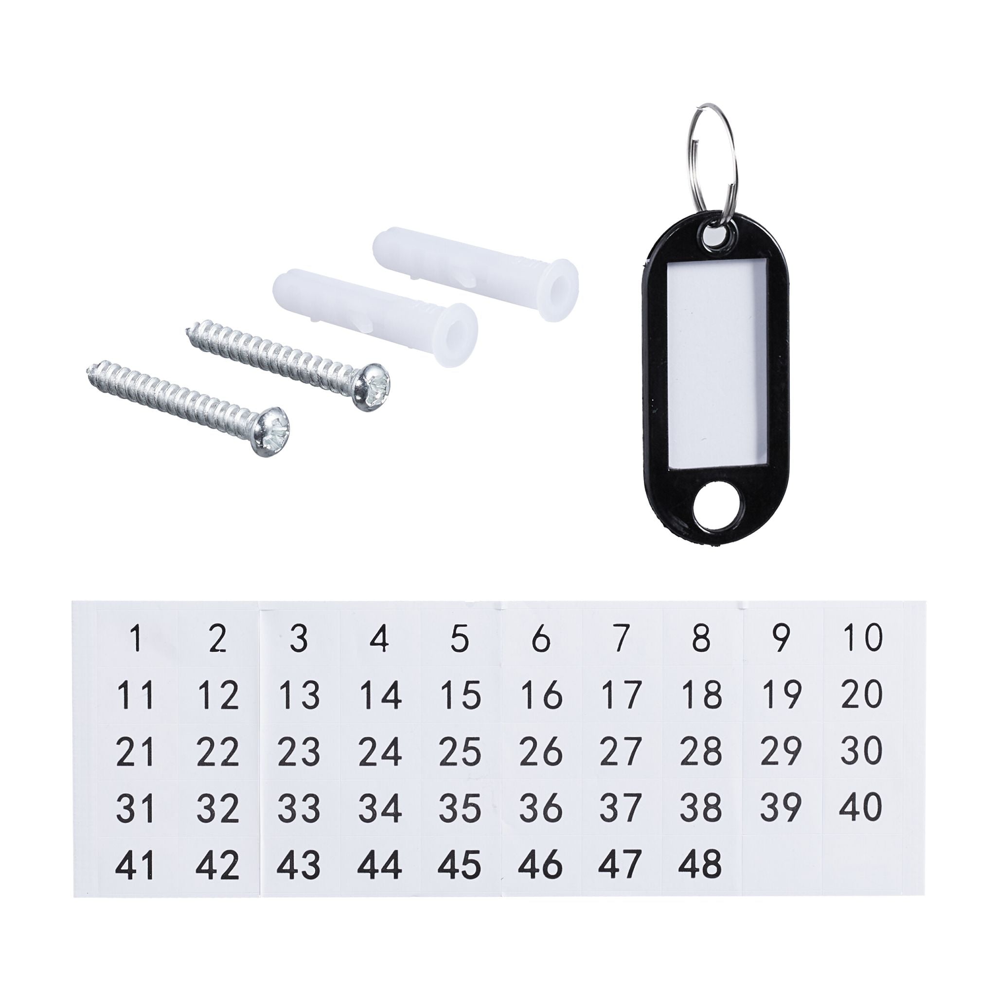Schlüsselkasten mit Zahlenschloss Weiss-Schwarz von Relaxdays