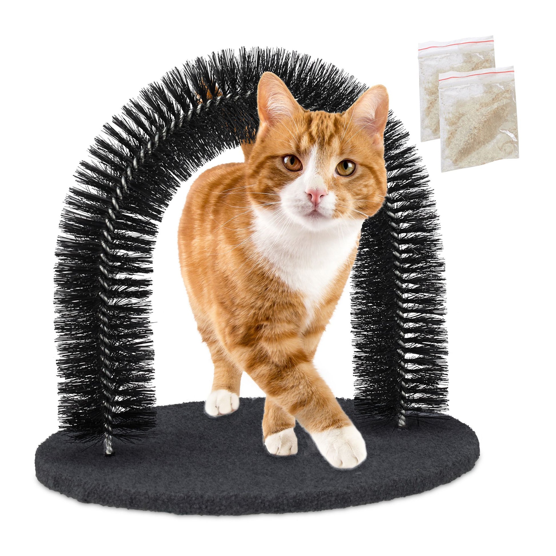 Enthaarungsbogen für Katzen Schwarz von Relaxdays