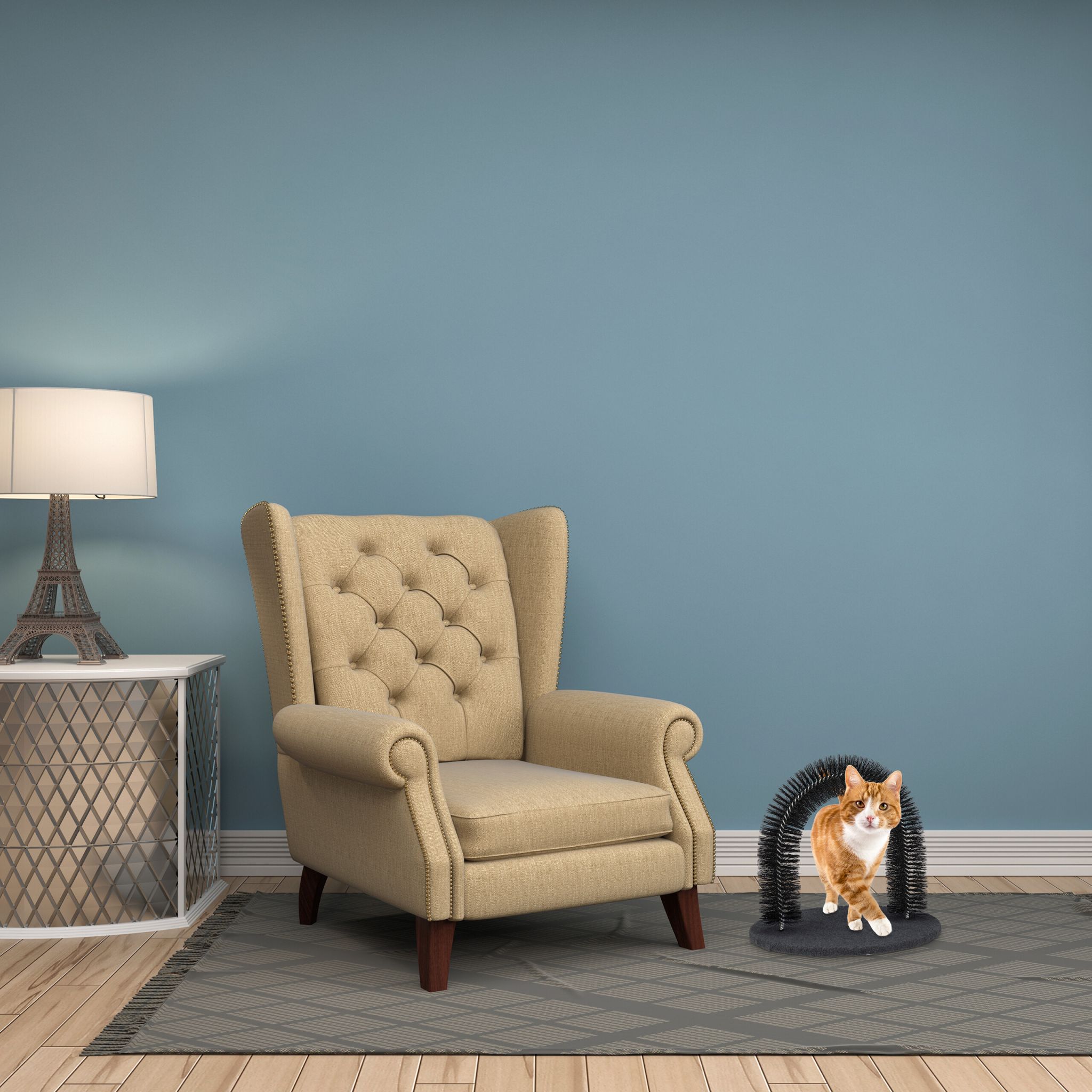 Enthaarungsbogen für Katzen Schwarz von Relaxdays