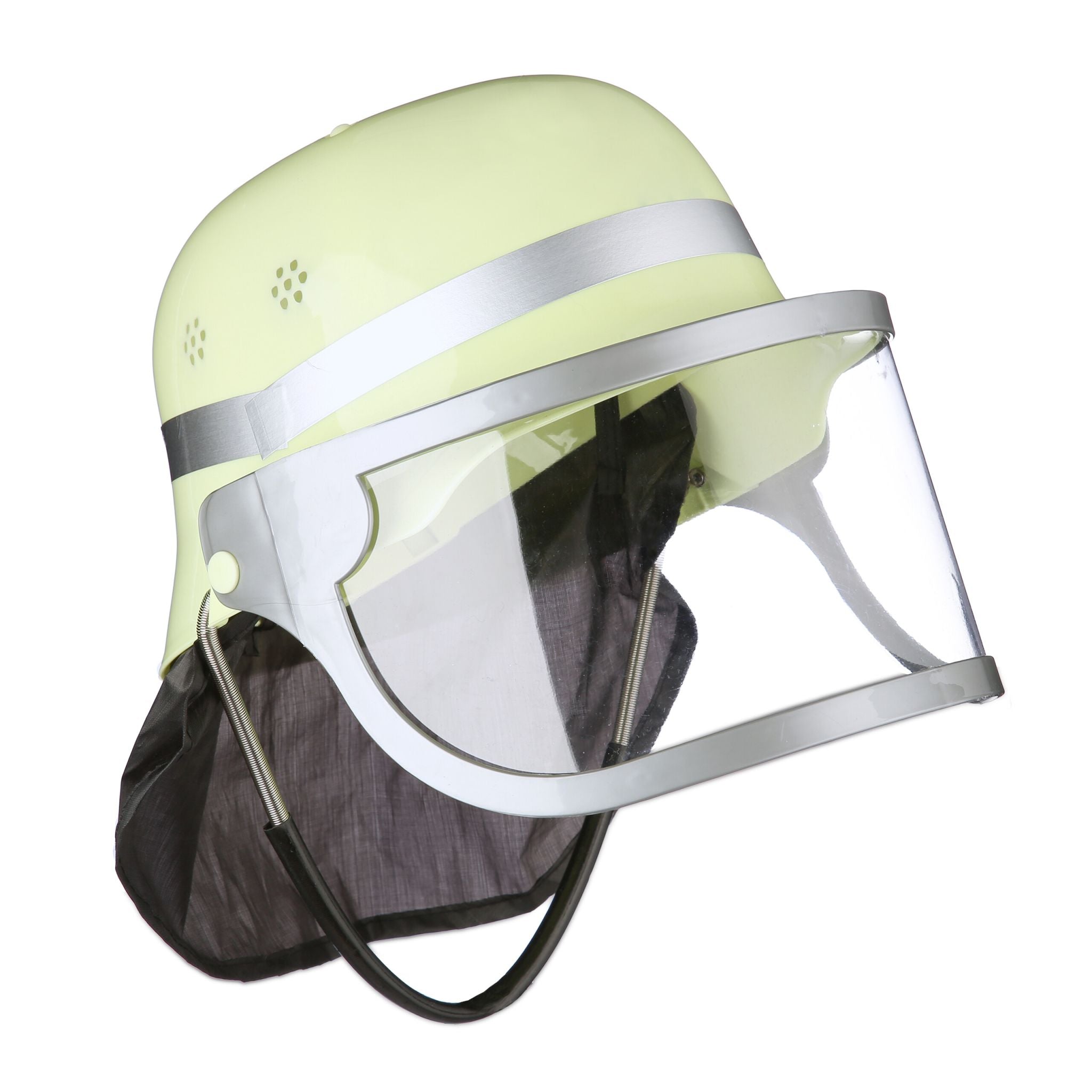 Feuerwehrhelm für Kinder Gelb-Schwarz-Silber von Relaxdays