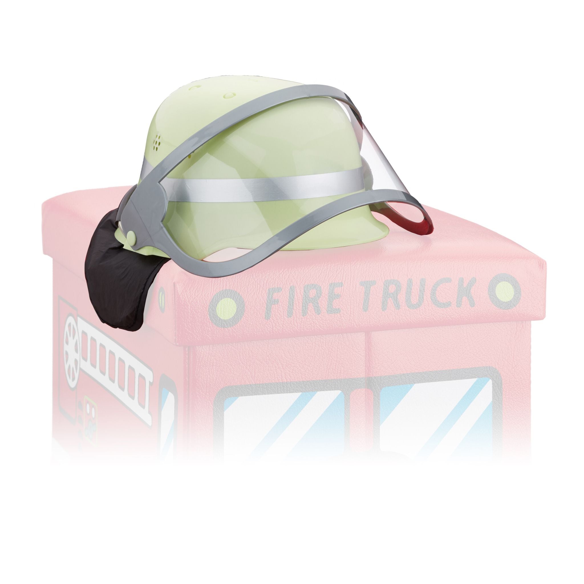 Feuerwehrhelm für Kinder Gelb-Schwarz-Silber von Relaxdays