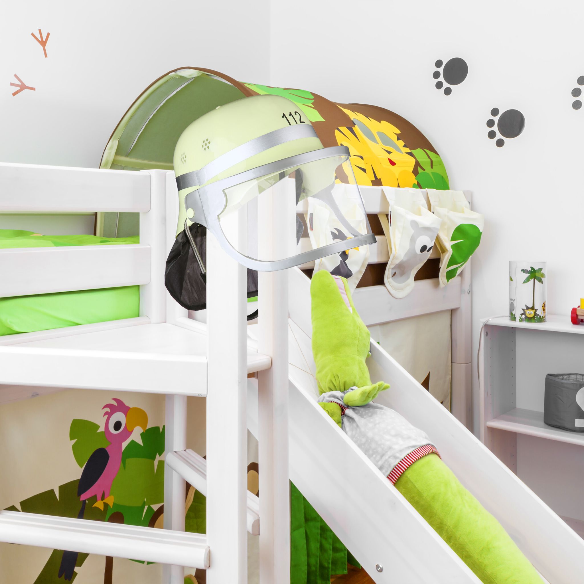 Feuerwehrhelm für Kinder 2er-Set Gelb-Schwarz-Silber von Relaxdays