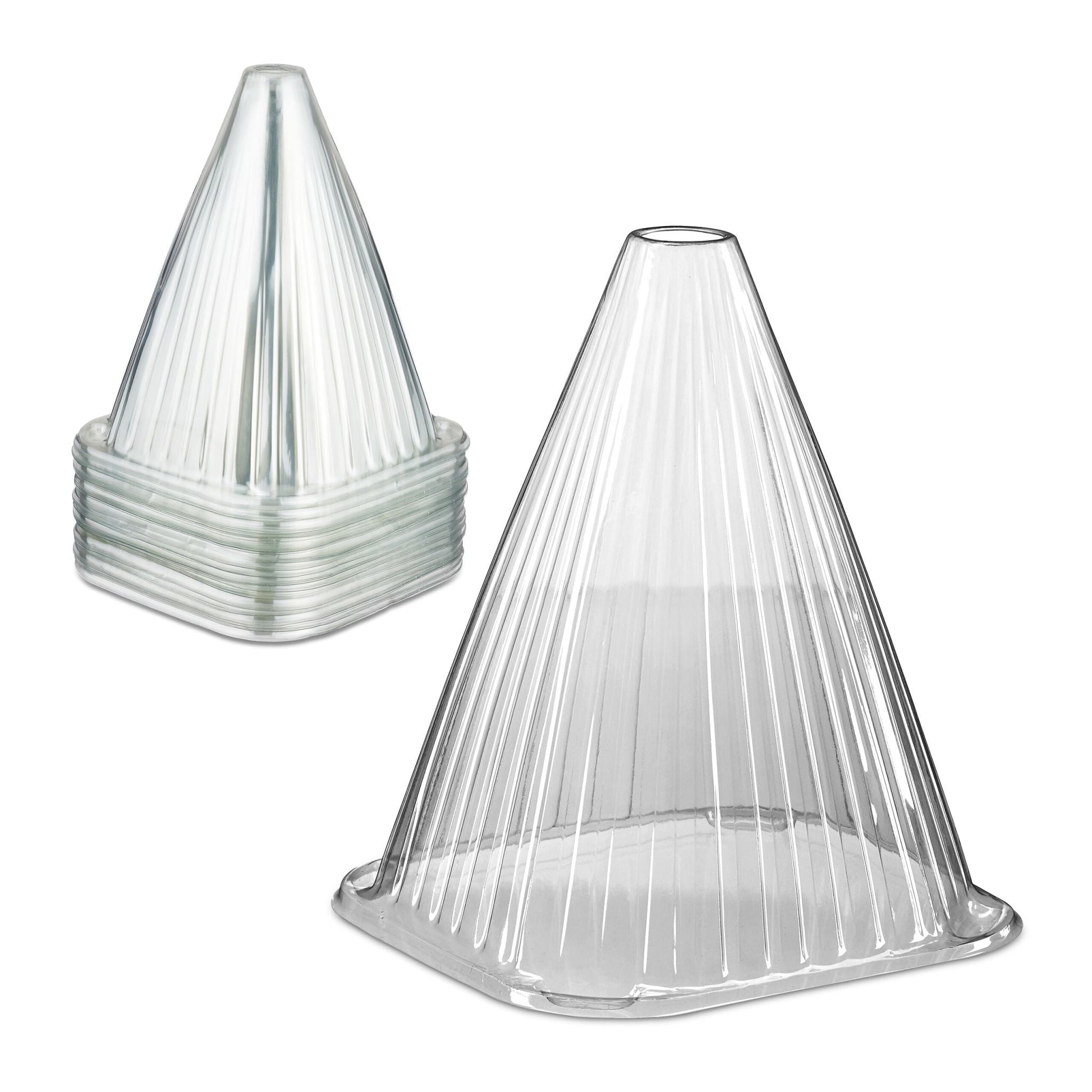 Pflanzenhut 80er-Set Transparent von Relaxdays