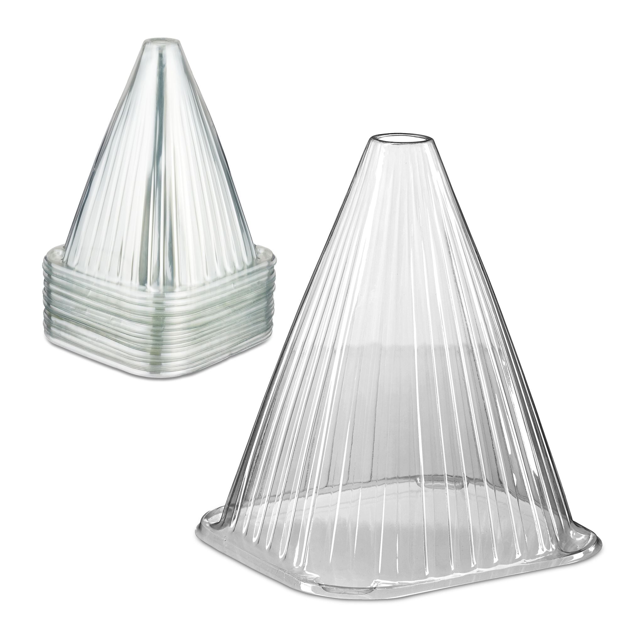 Pflanzenhut 80er-Set Transparent von Relaxdays
