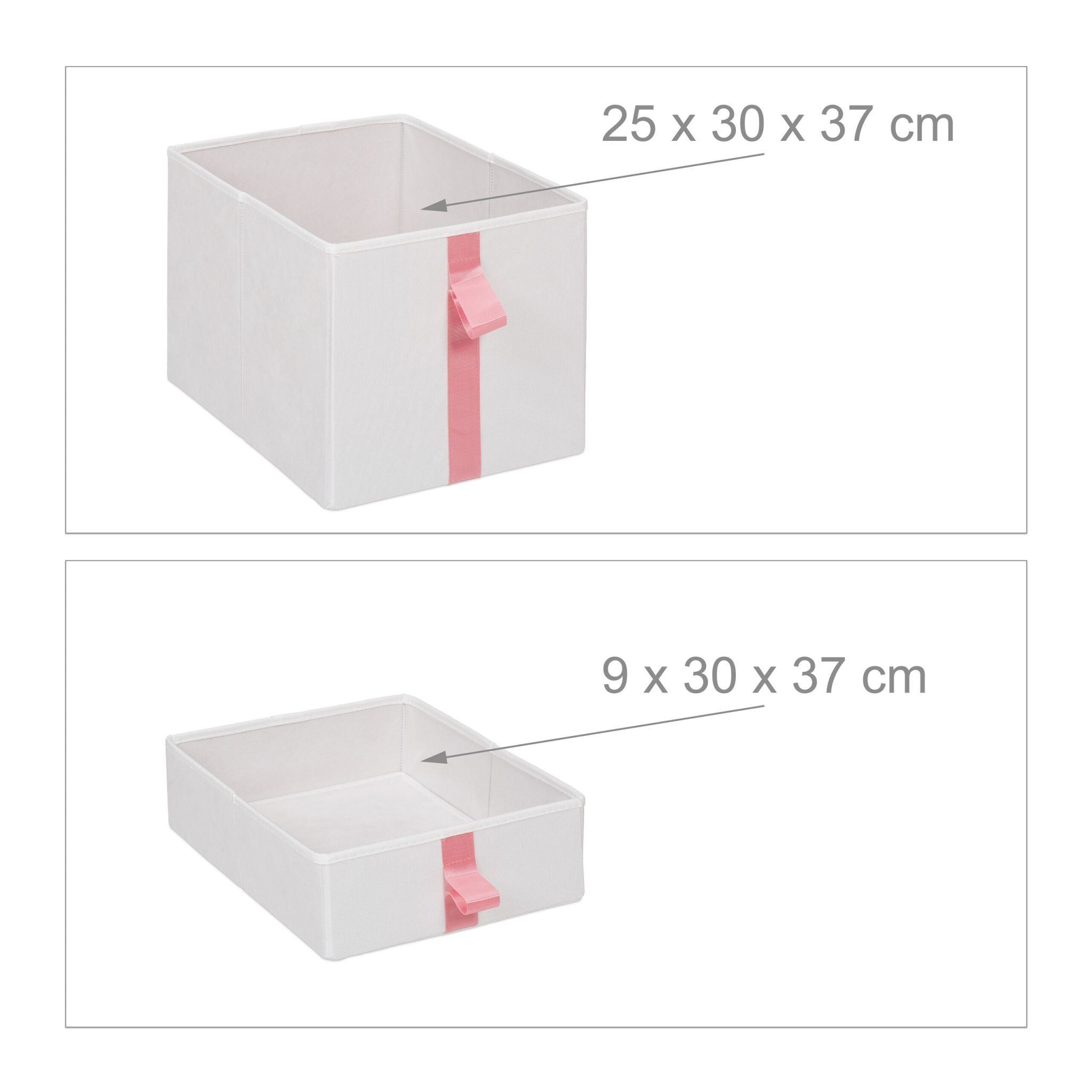 Kommode für Kinder 4 Schubladen Weiss-Creme-Rosa von Relaxdays