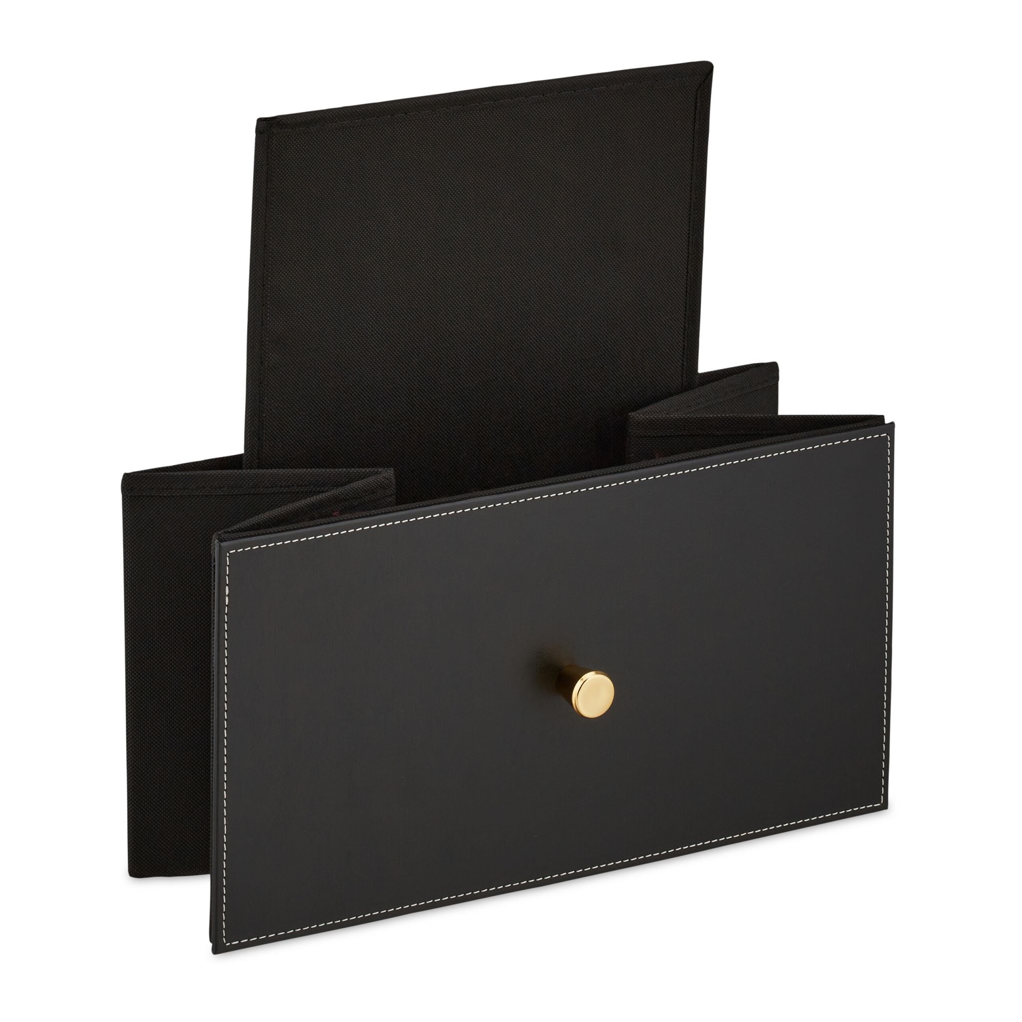 Kommode mit 4 Schubladen Gold-Schwarz von Relaxdays