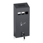 Wandaschenbecher in Anthrazit Anthrazit-Weiss-Silber von Relaxdays