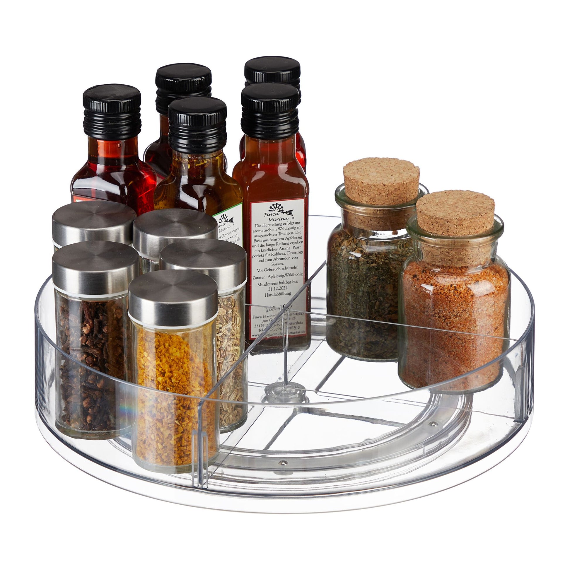 Drehteller für Kühlschrank Transparent von Relaxdays