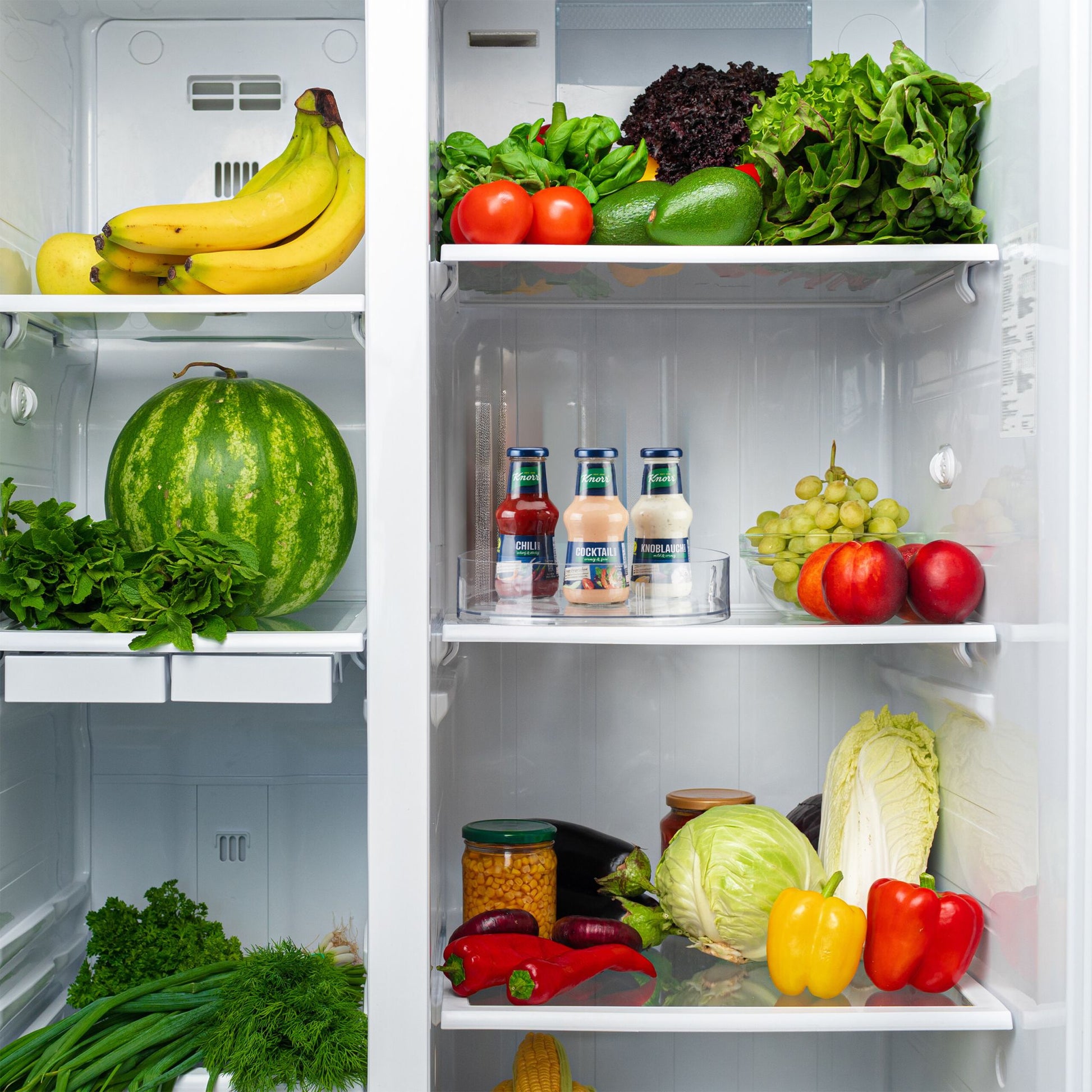 Drehteller für Kühlschrank Transparent von Relaxdays